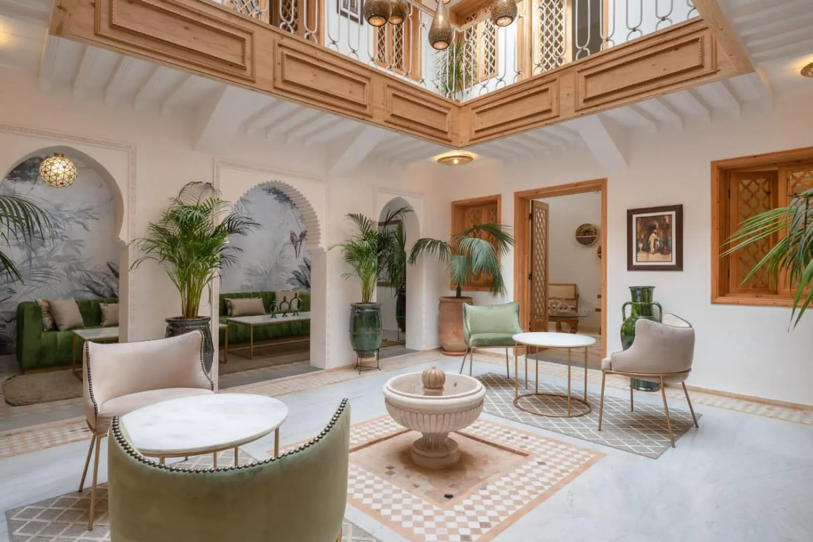 Seating area in Riad Le Saadien ,Adult only