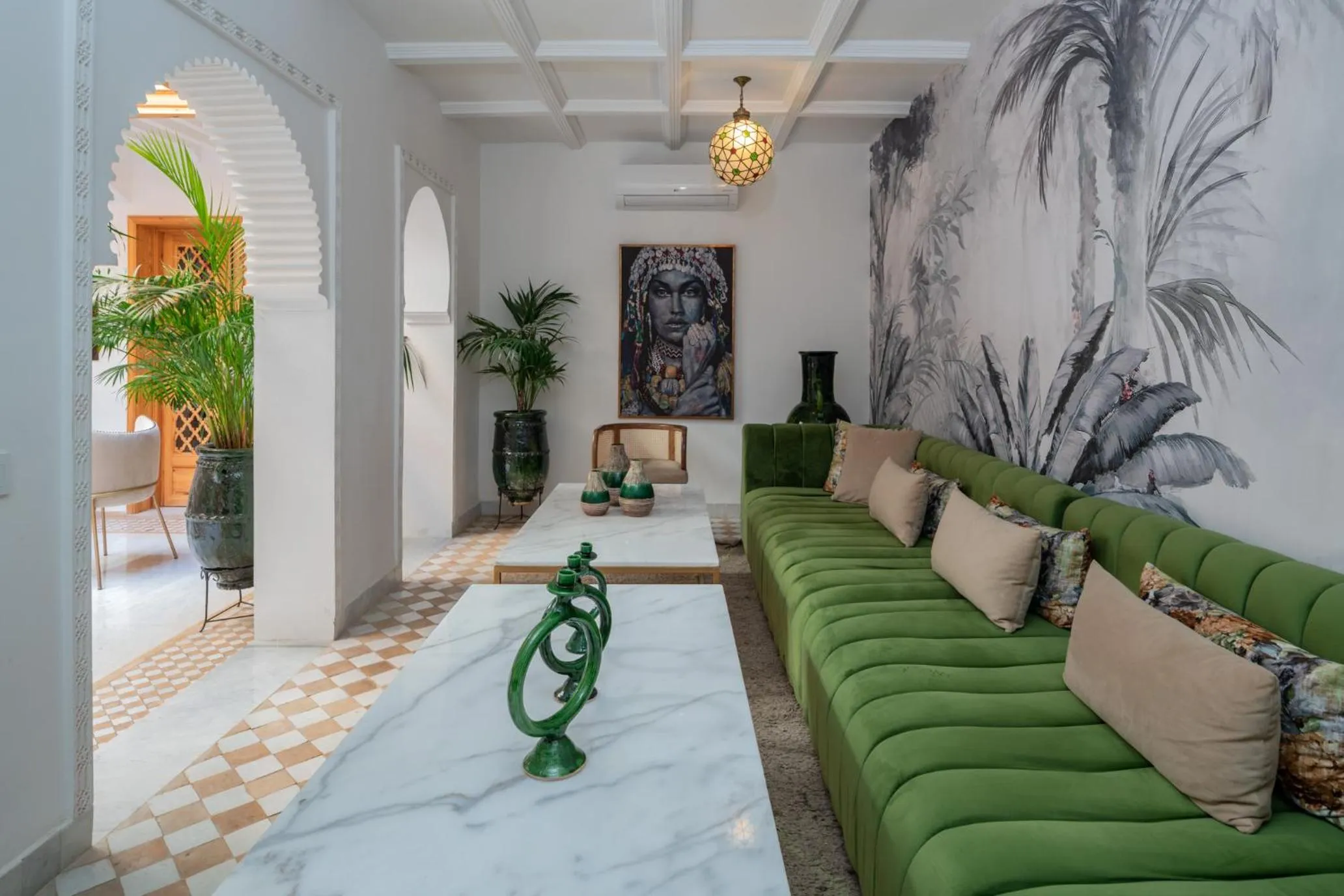 Living room in Riad Le Saadien ,Adult only