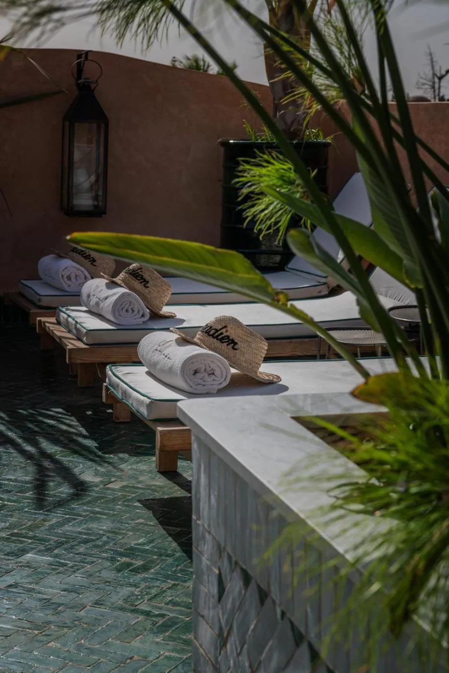 sunbed in Riad Le Saadien ,Adult only