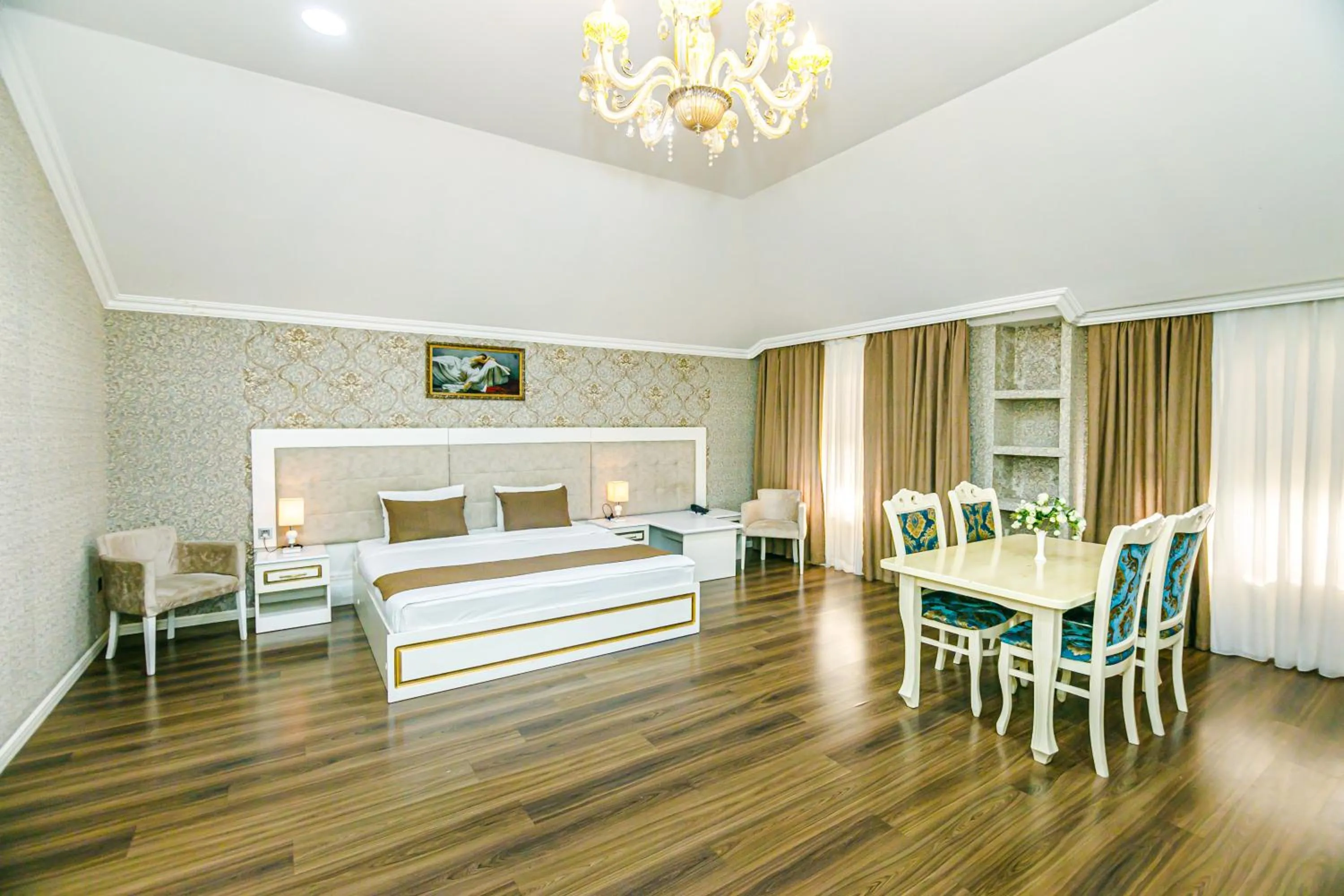 Seating area, Bed in Maris Hotel Baku