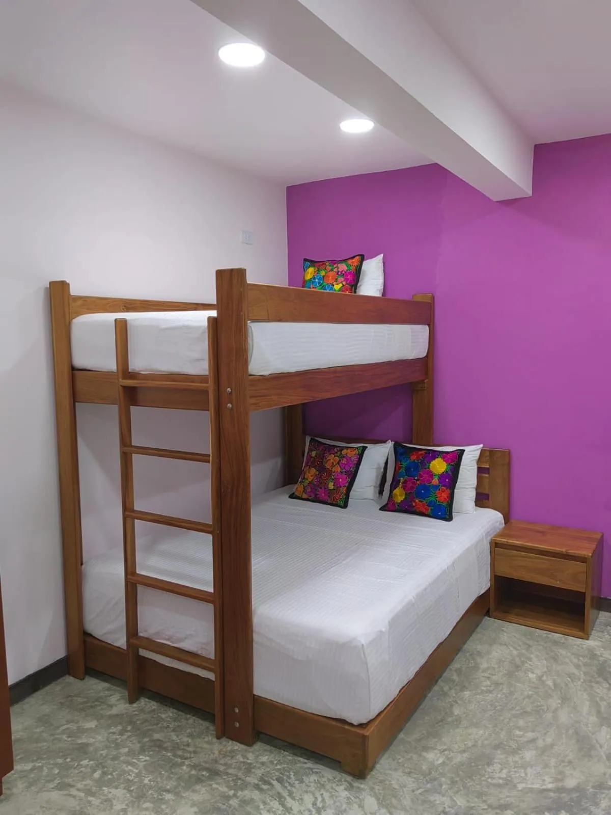 Bed in Itza Hotel Akumal