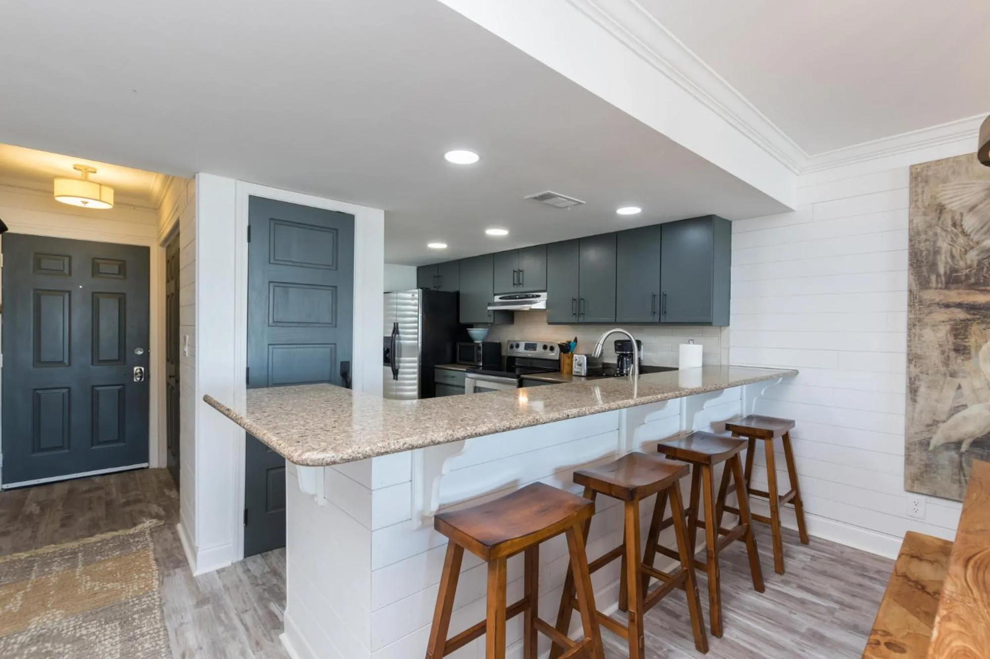 Kitchen or kitchenette in Ole River Hideway, Orange Beach, Updated 2 Bedroom Waterfront Condo, Wind Drift