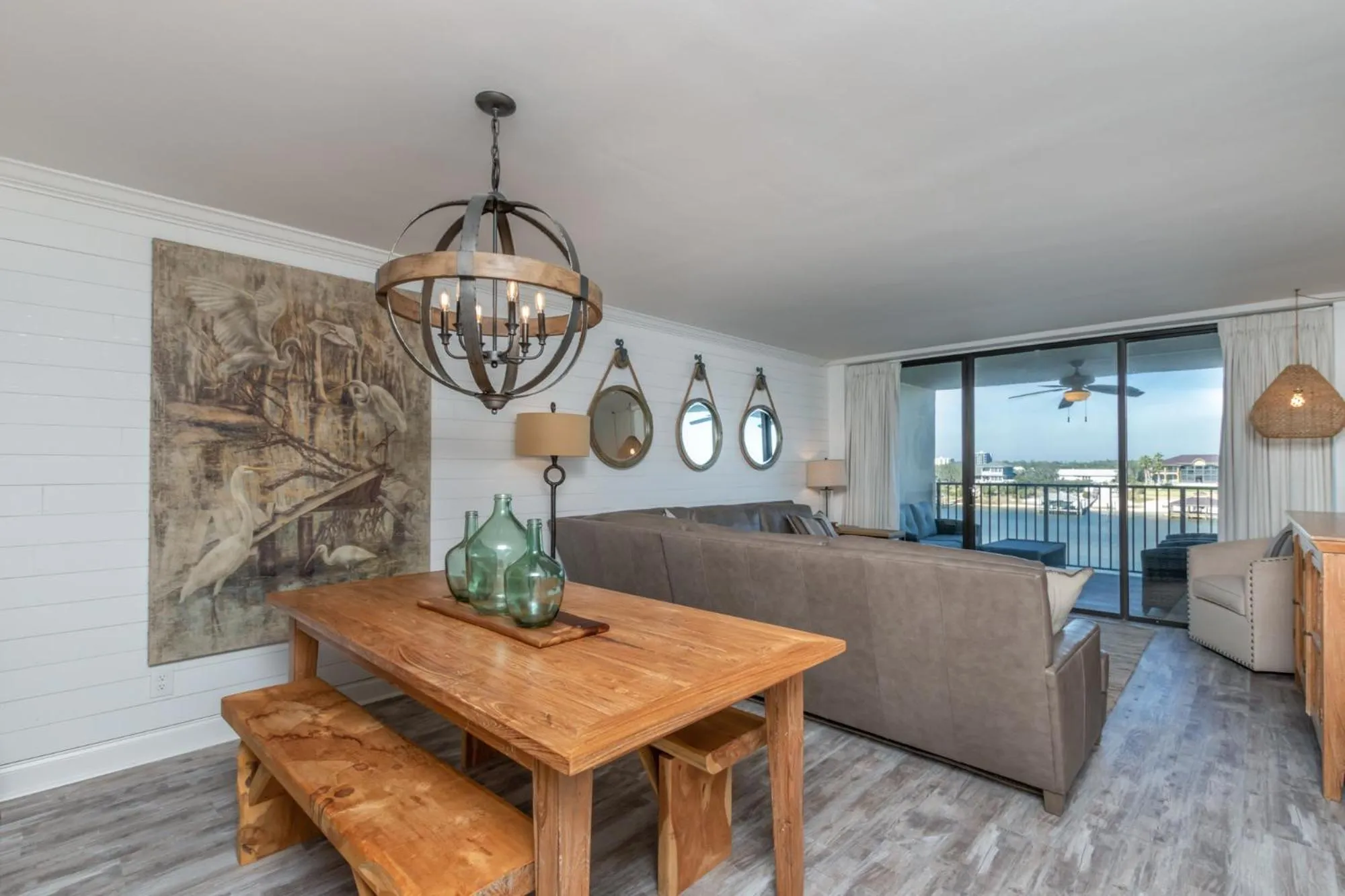 Seating area in Ole River Hideway, Orange Beach, Updated 2 Bedroom Waterfront Condo, Wind Drift