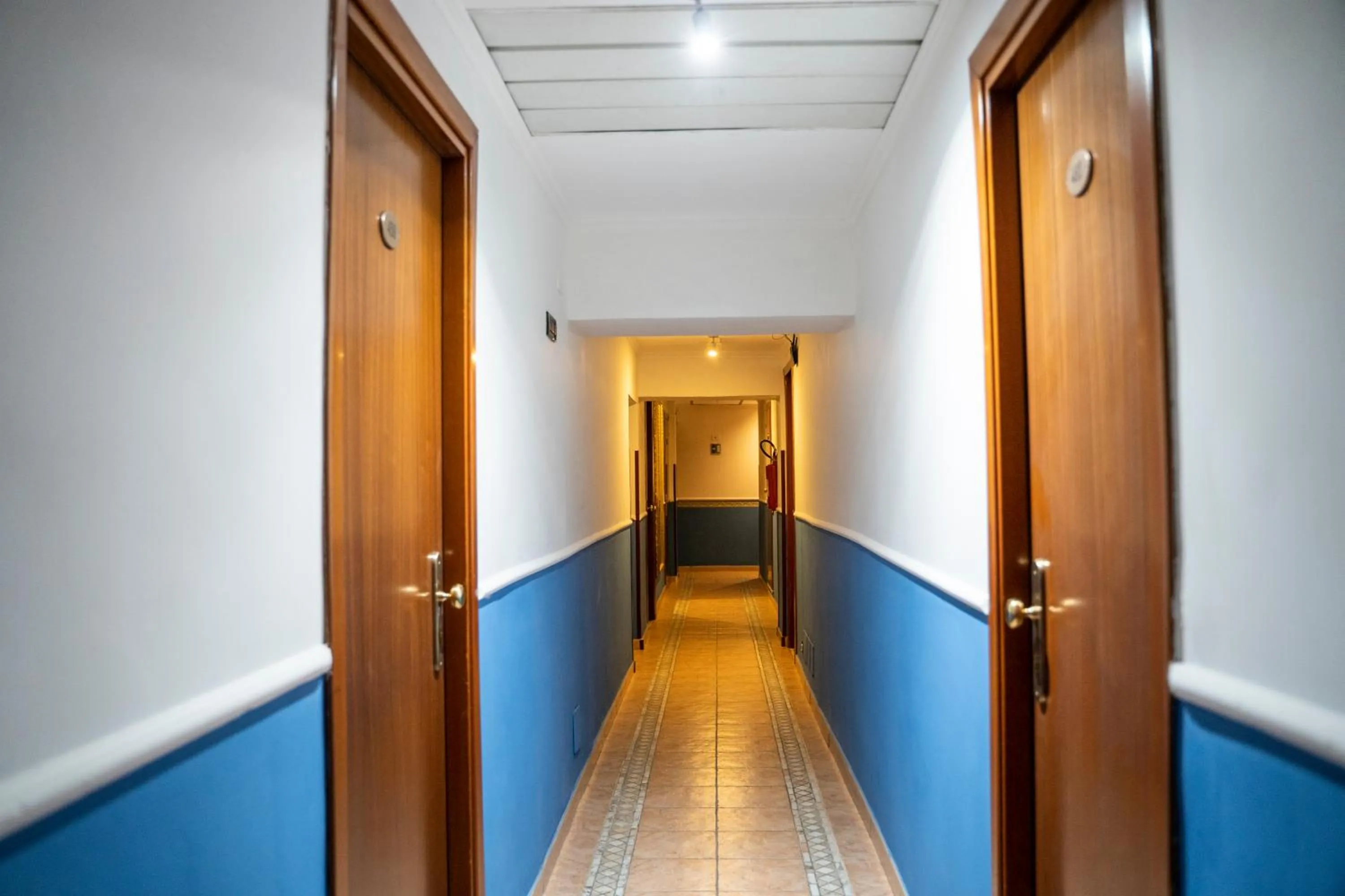 Inner courtyard view in Hotel Ferrarese