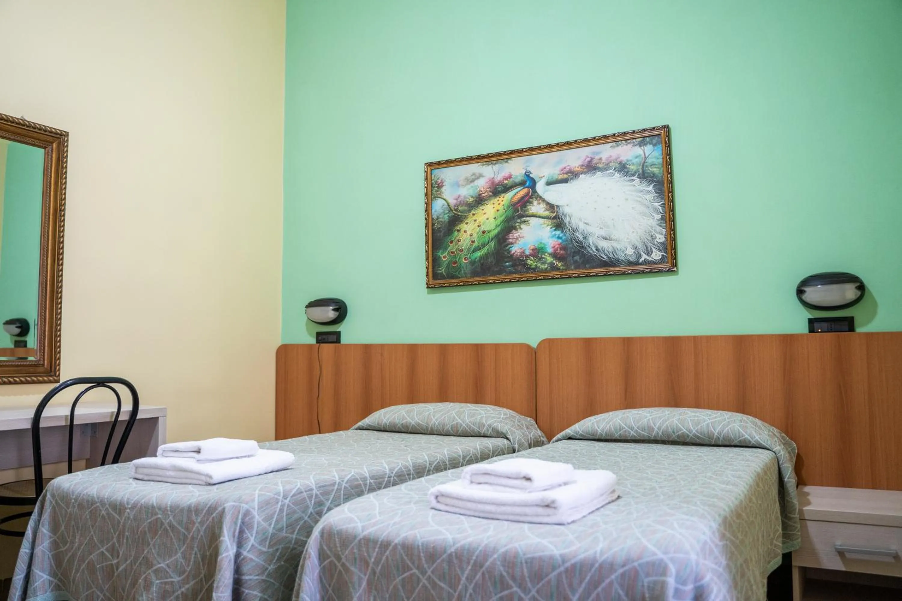 Bed in Hotel Ferrarese