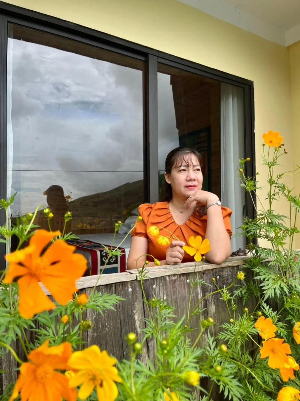 Garden view in Arista Homestay