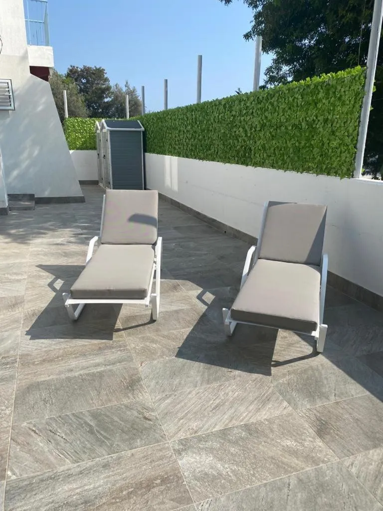 sunbed in Paphos Gardens Apartment