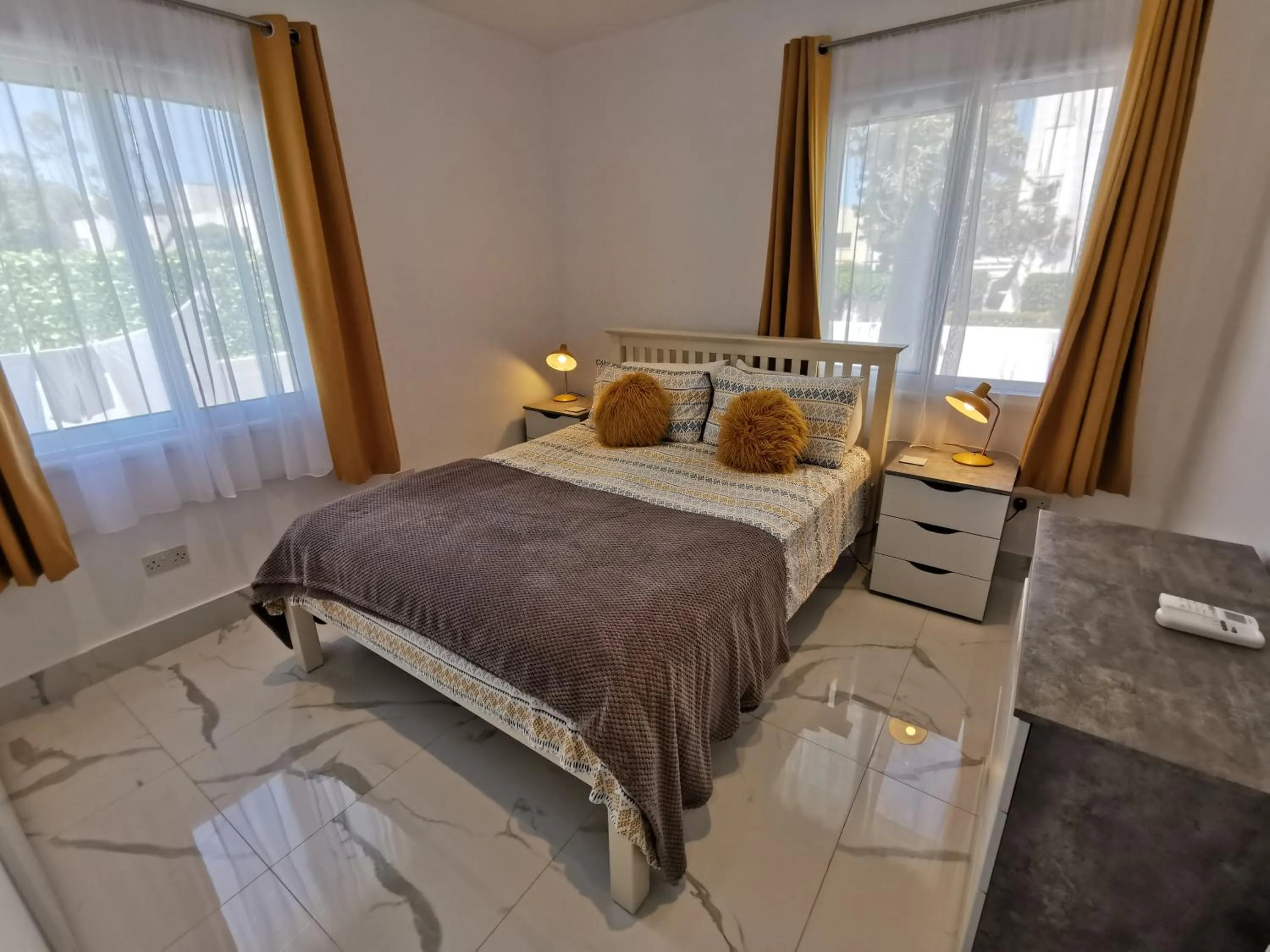 Bedroom, Bed in Paphos Gardens Apartment