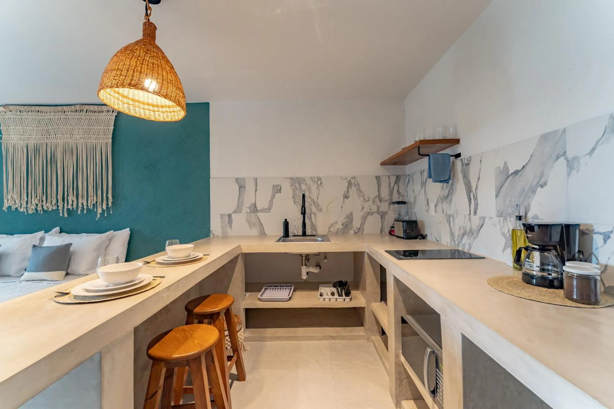 Kitchen or kitchenette in Casa Yako