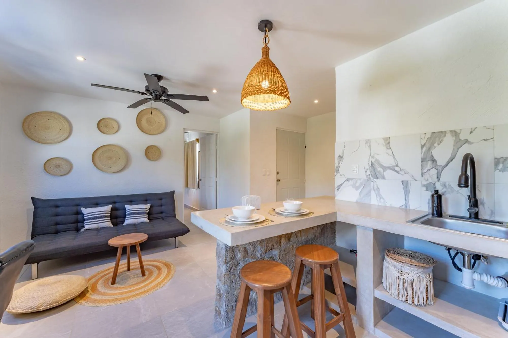 Kitchen or kitchenette in Casa Yako