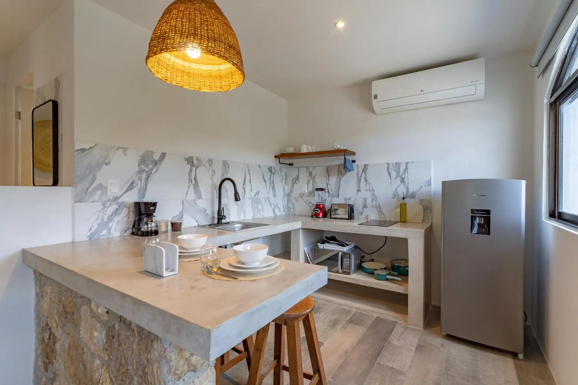 Kitchen or kitchenette in Casa Yako