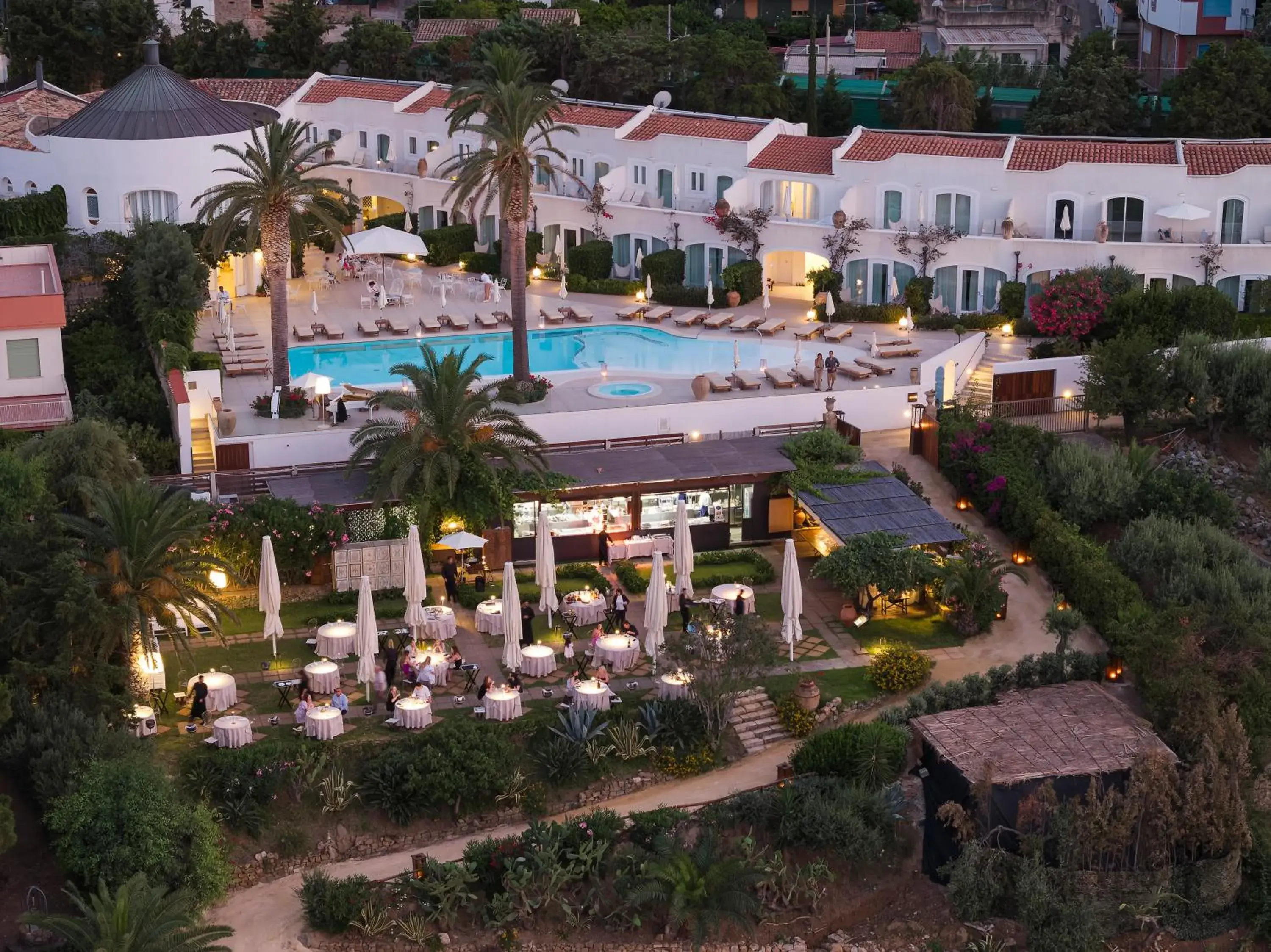 Bird's eye view in Le Calette Bay Bird's eye view in Le Calette Bay