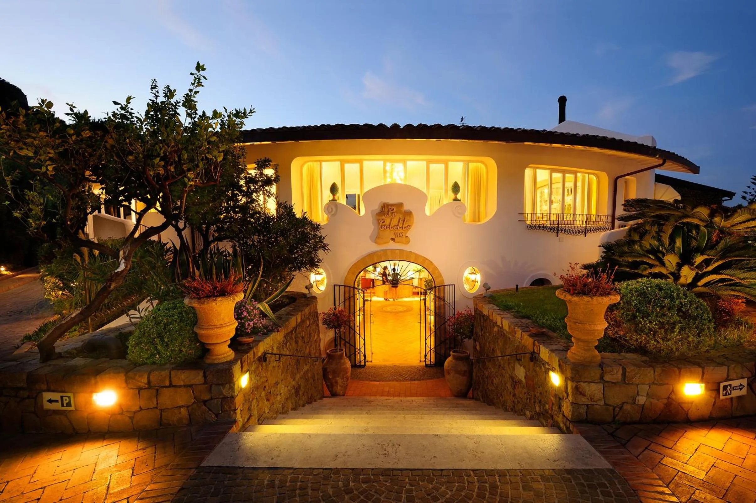 Facade/entrance in Le Calette Bay