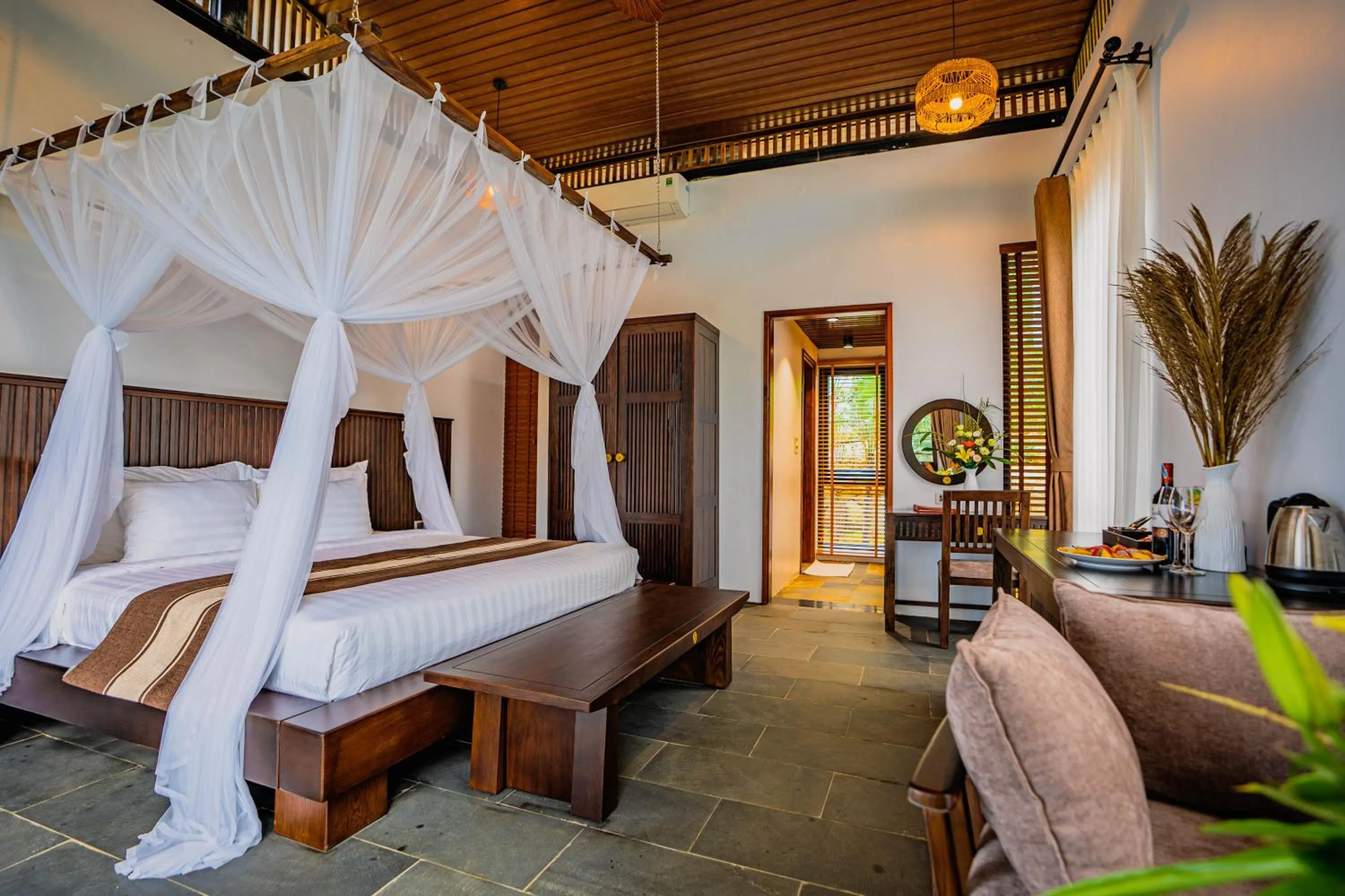 Bed in PU LUONG BOCBANDI RETREAT