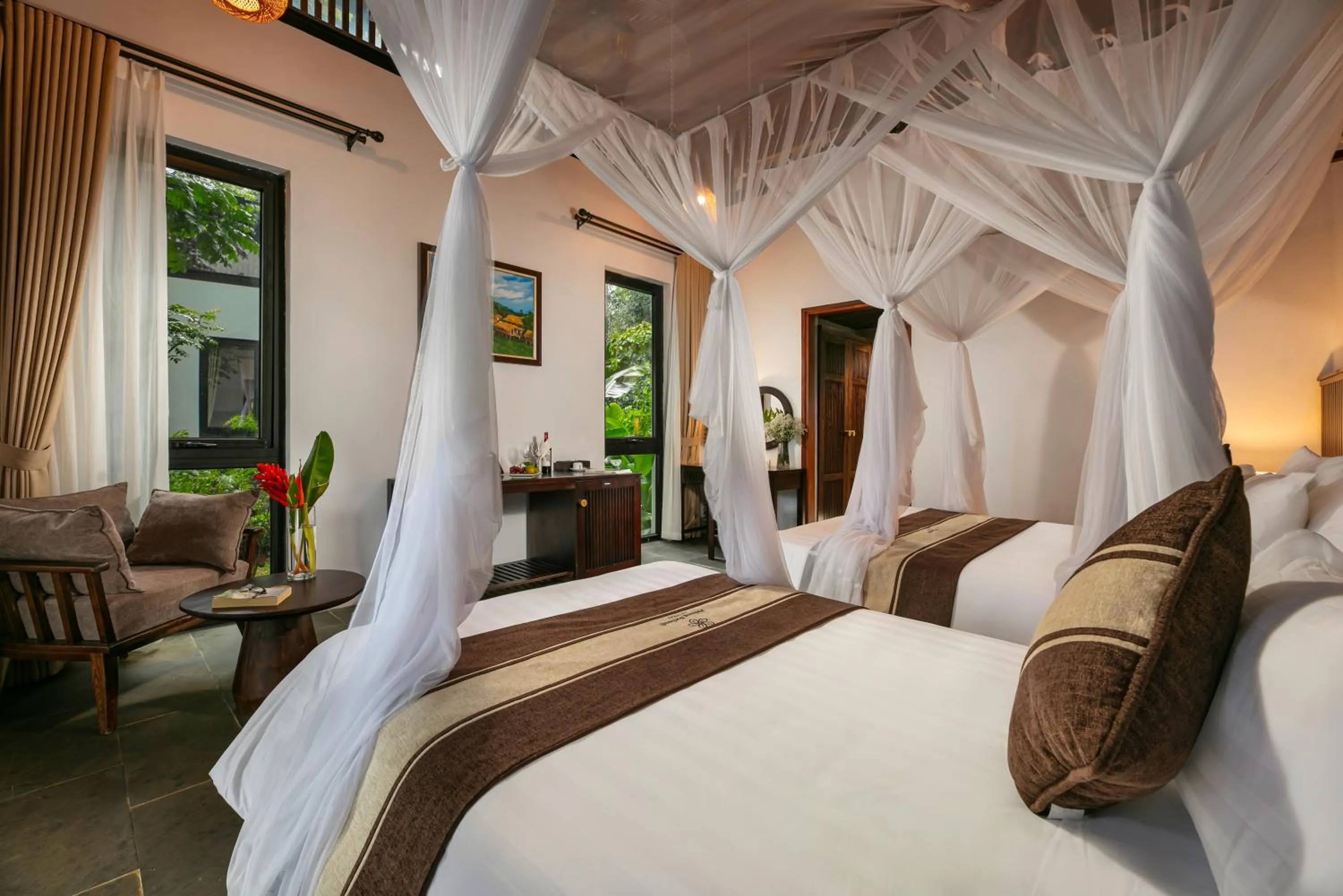 Bed in PU LUONG BOCBANDI RETREAT