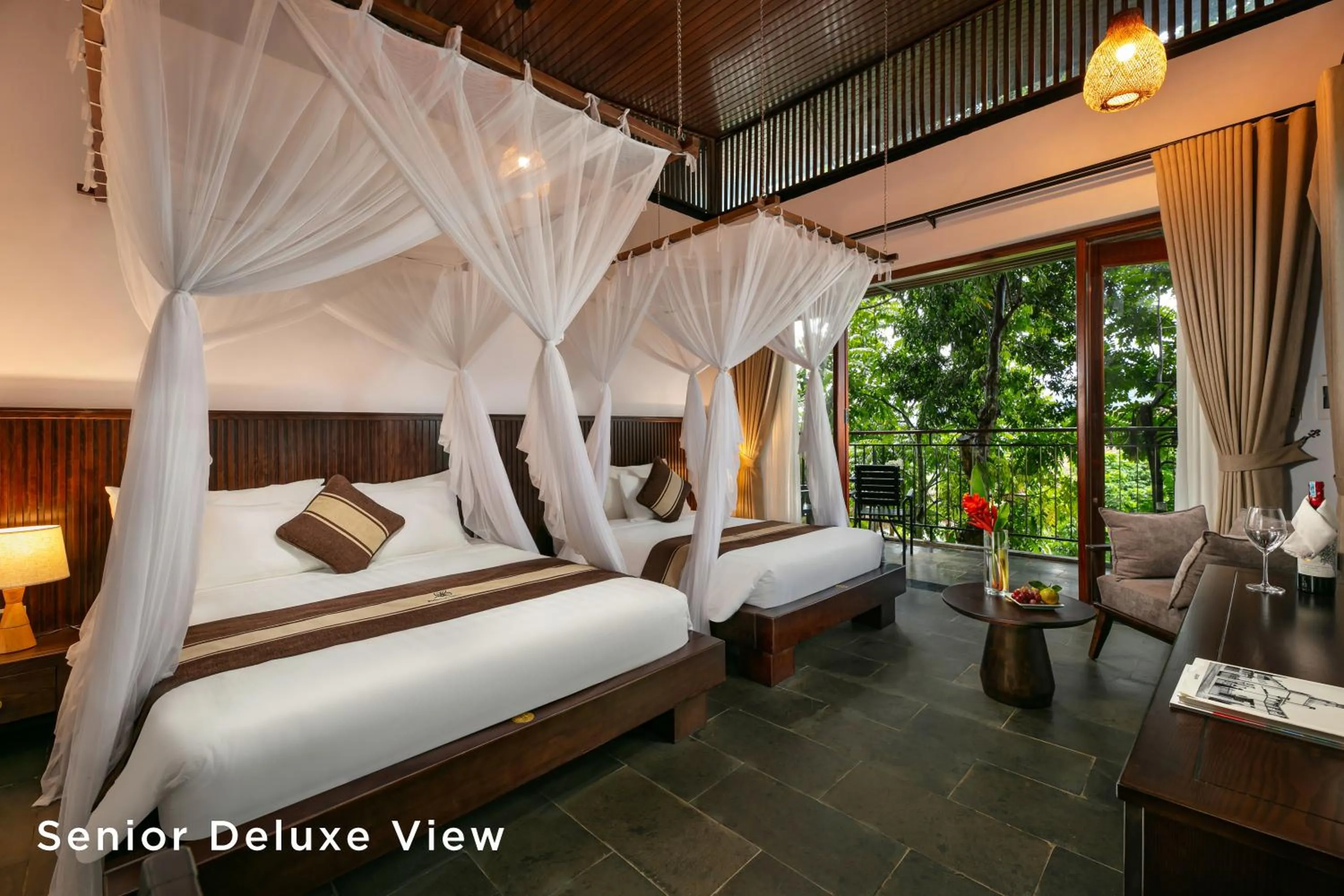 Bed in PU LUONG BOCBANDI RETREAT