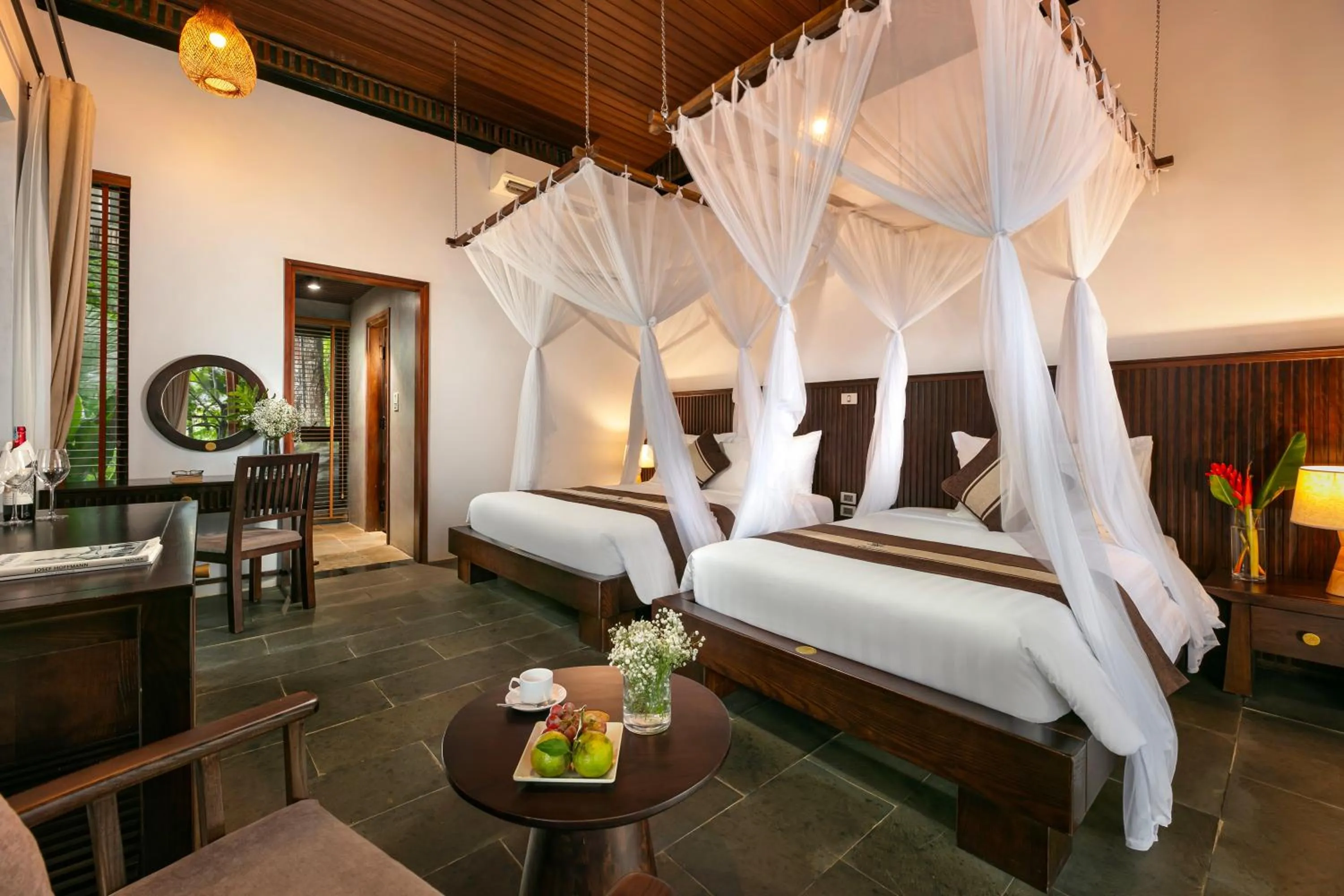 Bed in PU LUONG BOCBANDI RETREAT