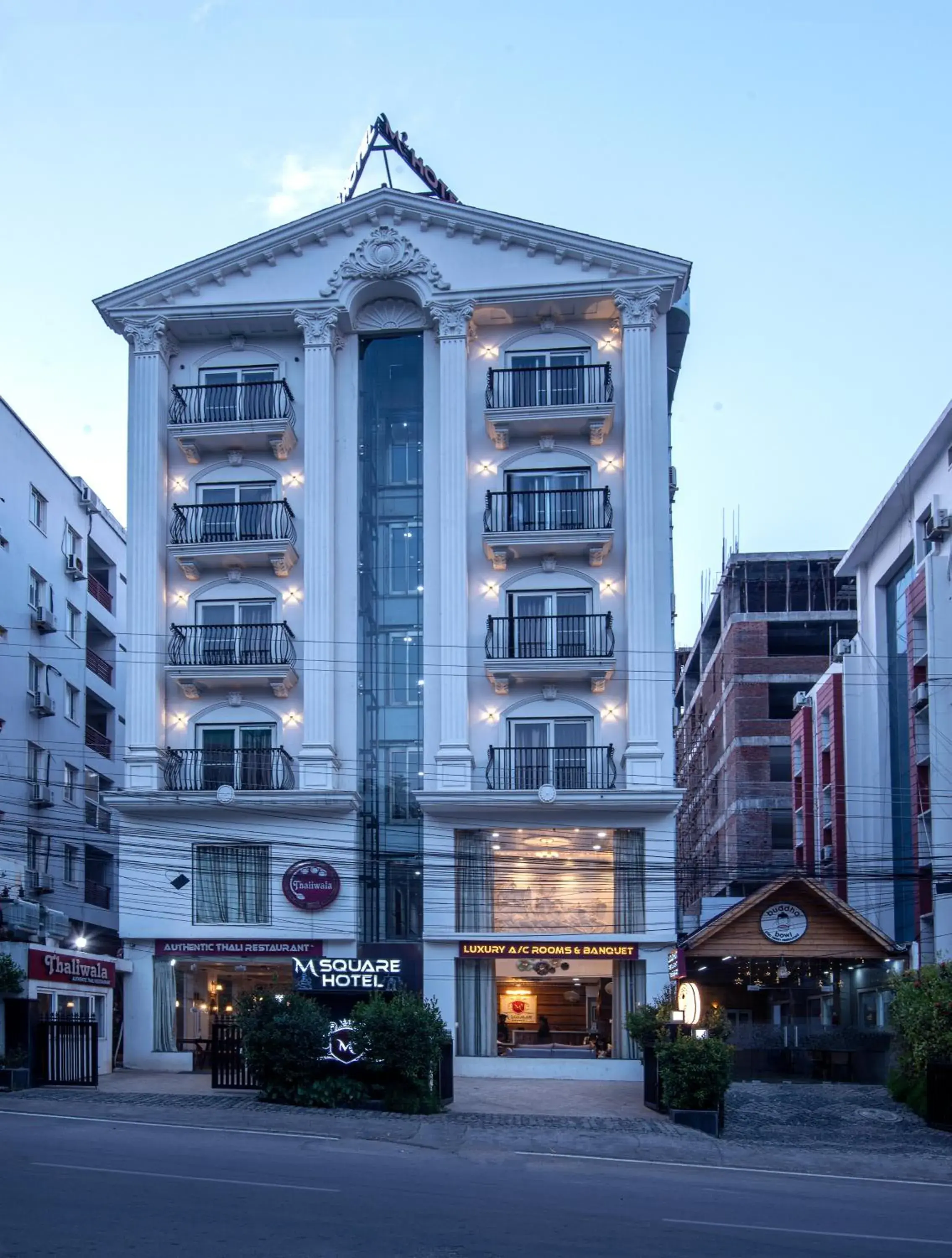 Facade/entrance in M Square Hotel Facade/entrance in M Square Hotel