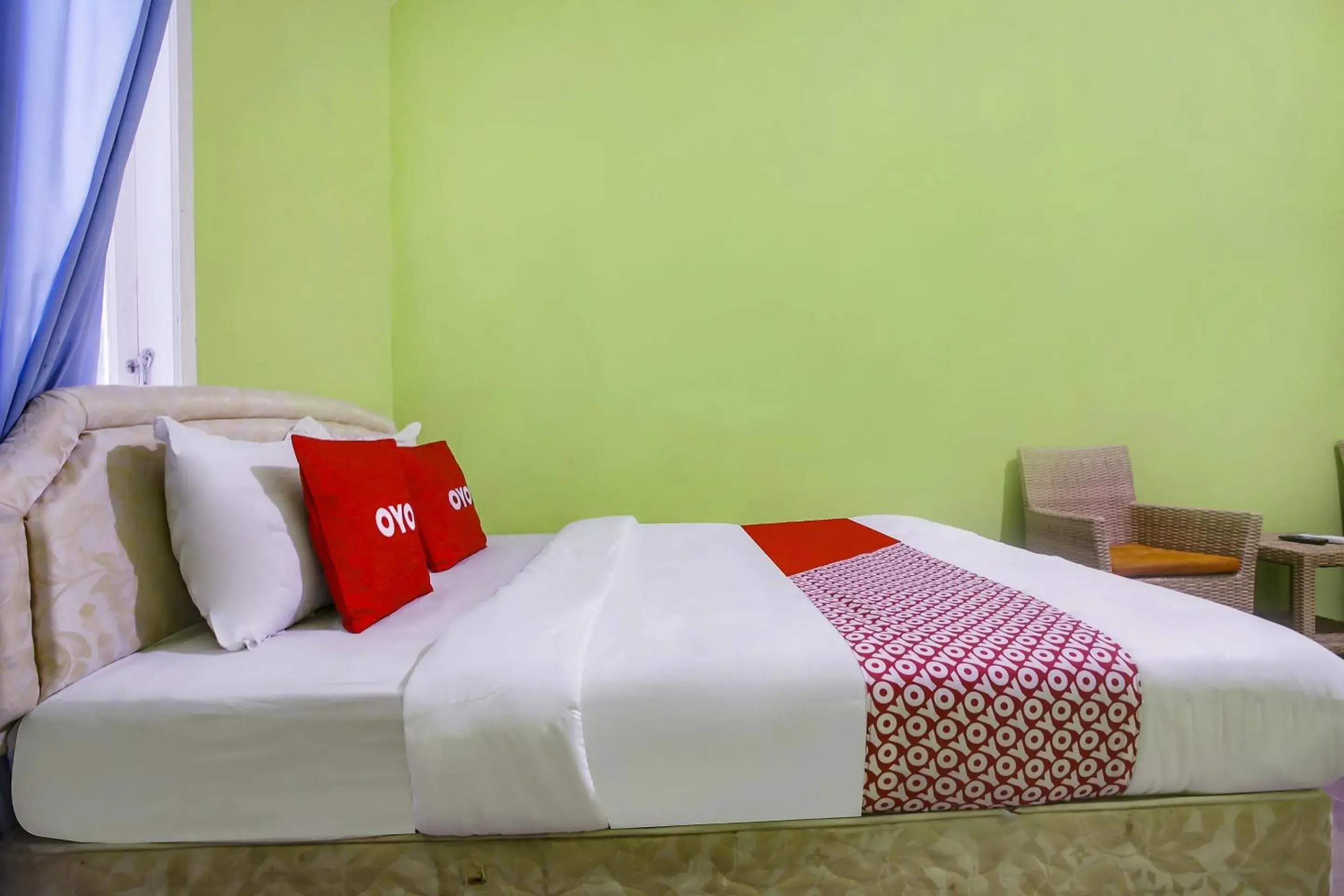 Bedroom, Bed in Hotel O Cottage Putra Mutun Beach Bedroom, Bed in Hotel O Cottage Putra Mutun Beach