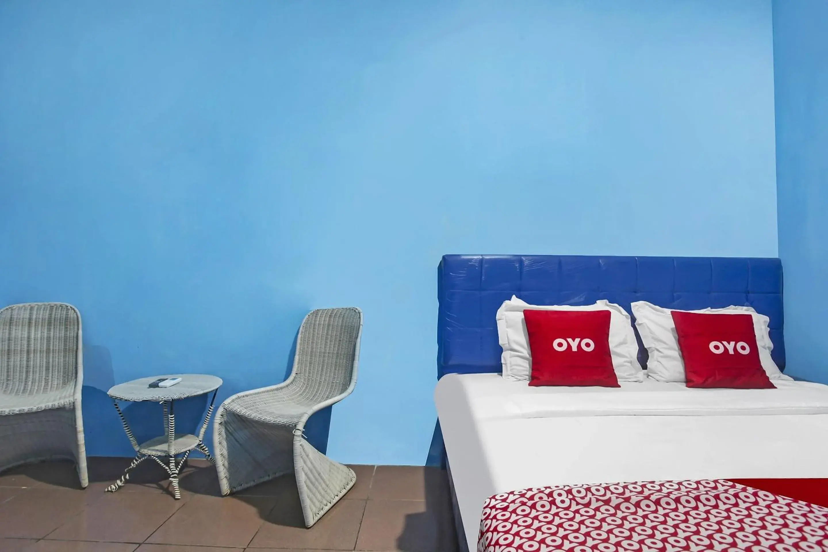 Bedroom, Bed in Hotel O Cottage Putra Mutun Beach Bedroom, Bed in Hotel O Cottage Putra Mutun Beach