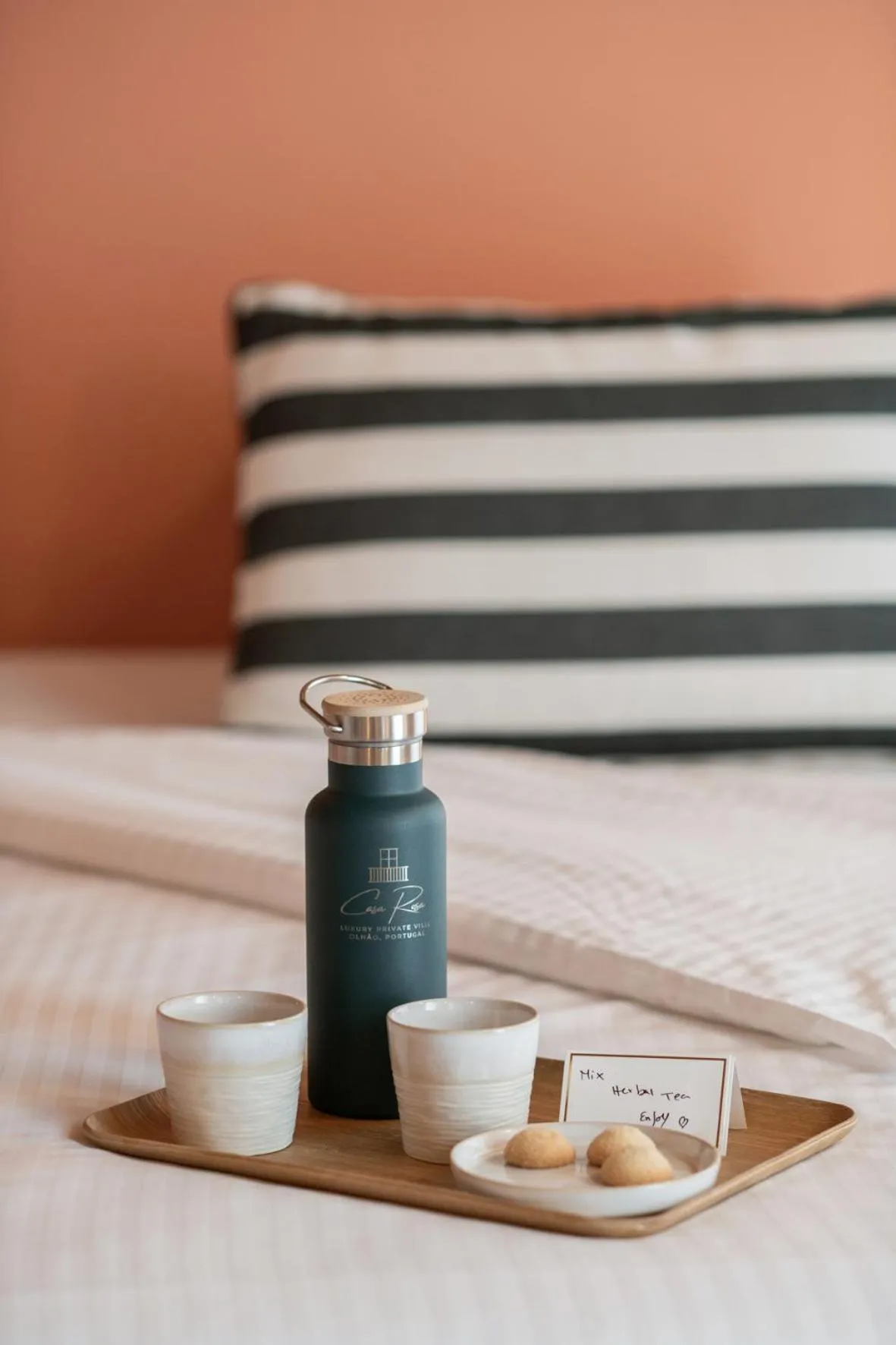 Coffee/tea facilities, Bed in Casa Rosa Villa with Pool in Olhao Centre