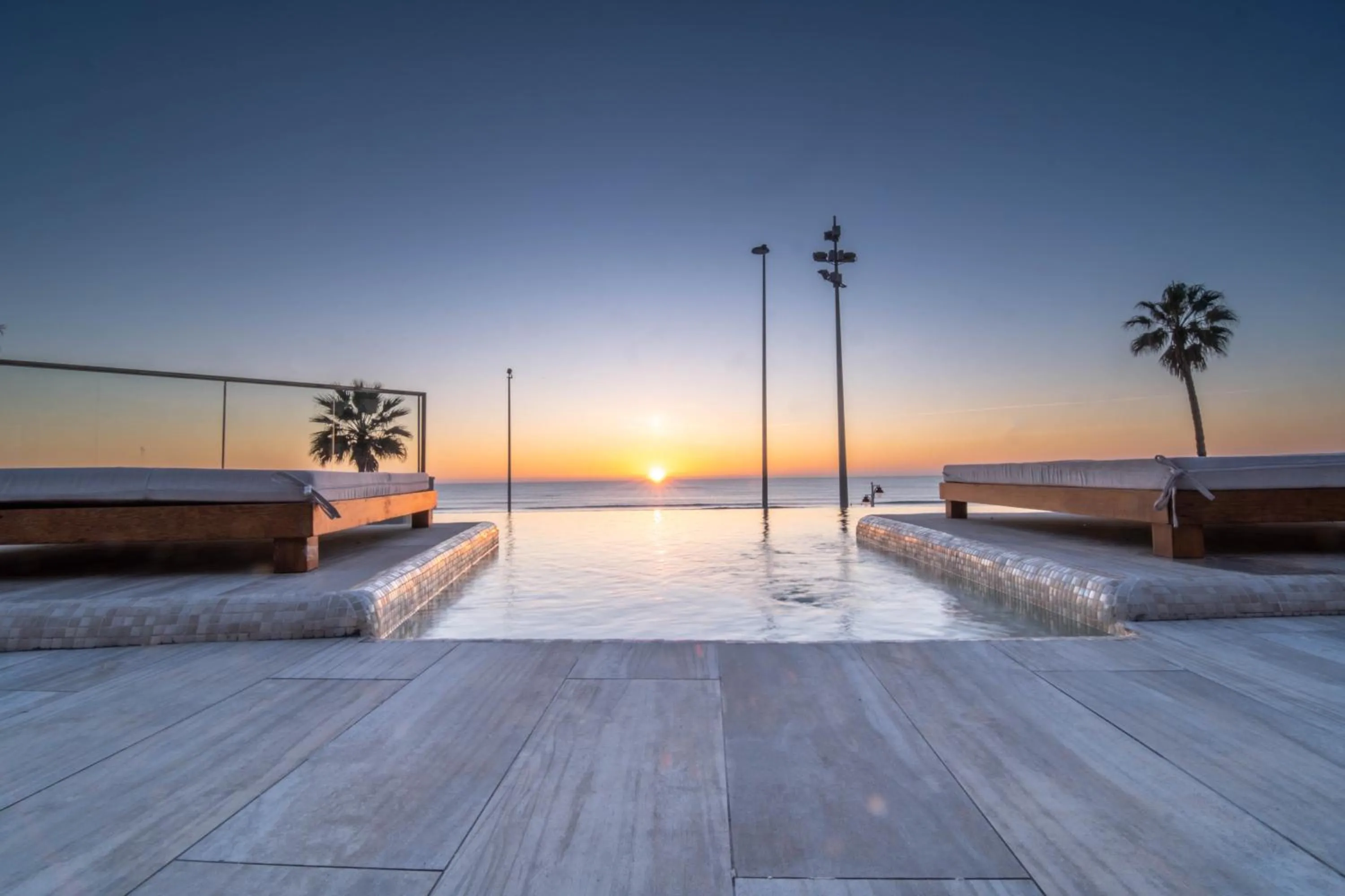 Pool view in Cádiz Bahía by QHotels