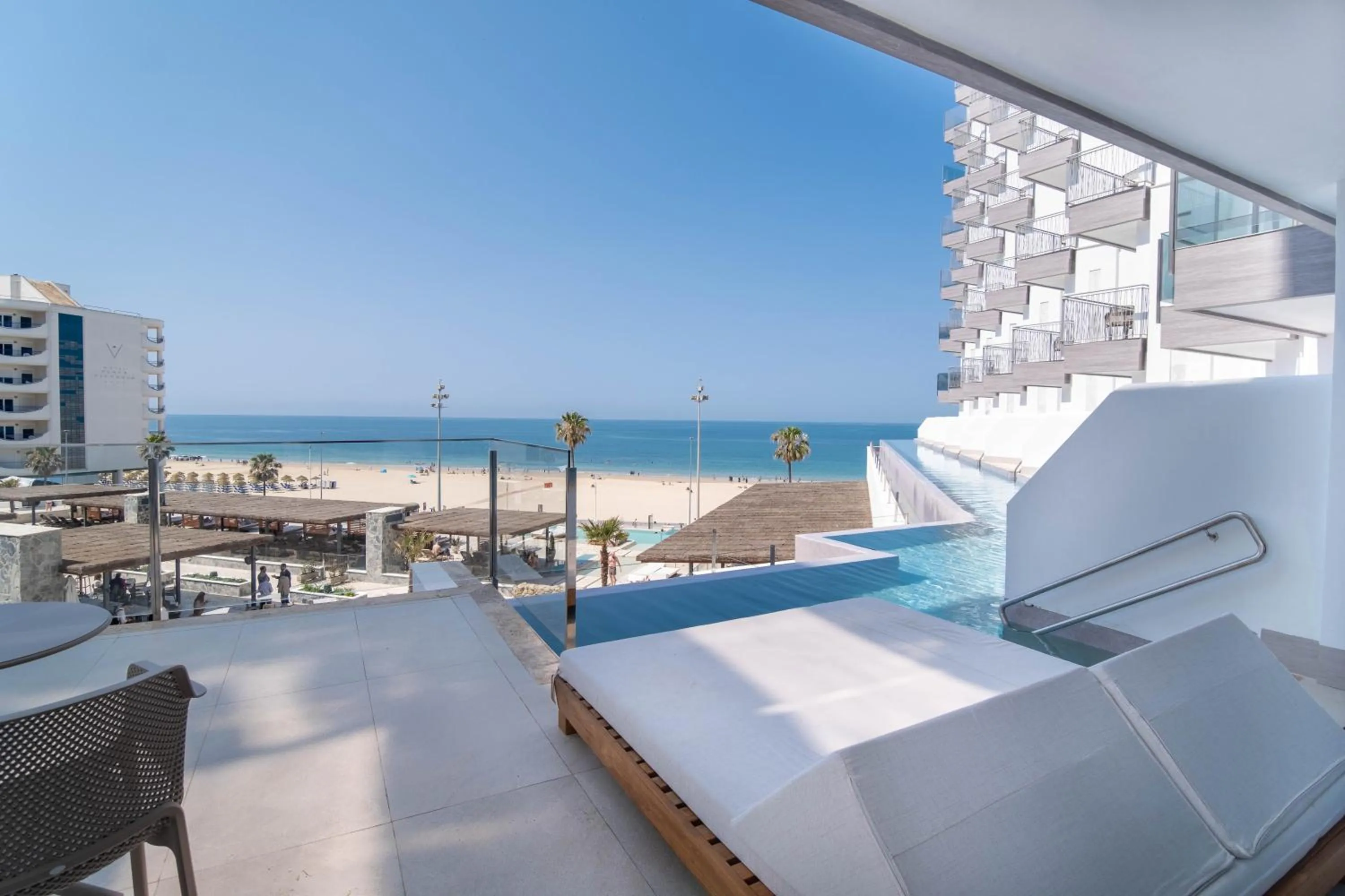 View (from property/room), Bed in Cádiz Bahía by QHotels