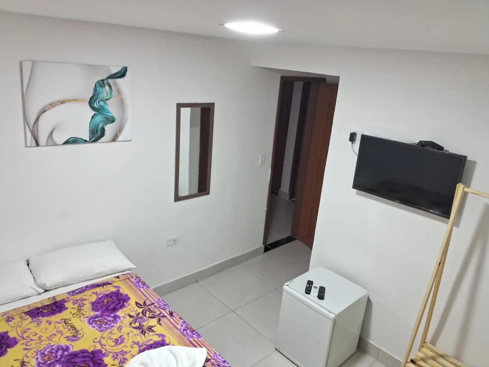 Bed in Pousada Santovo