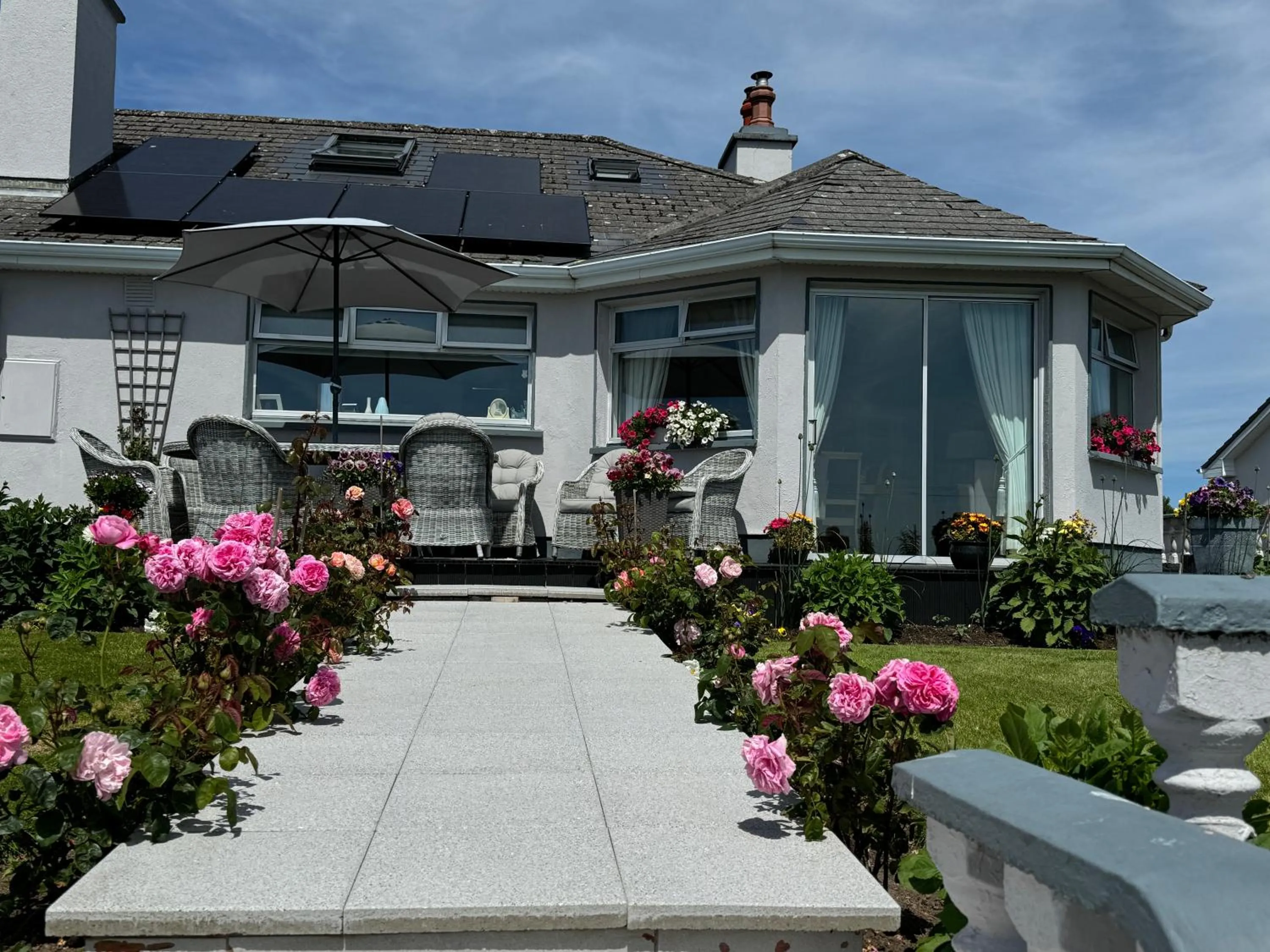 Garden view in Seacrest B&B