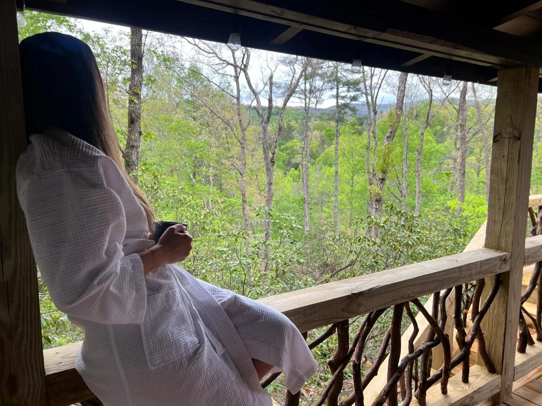 Log Cabin with Mountain View and Privacy