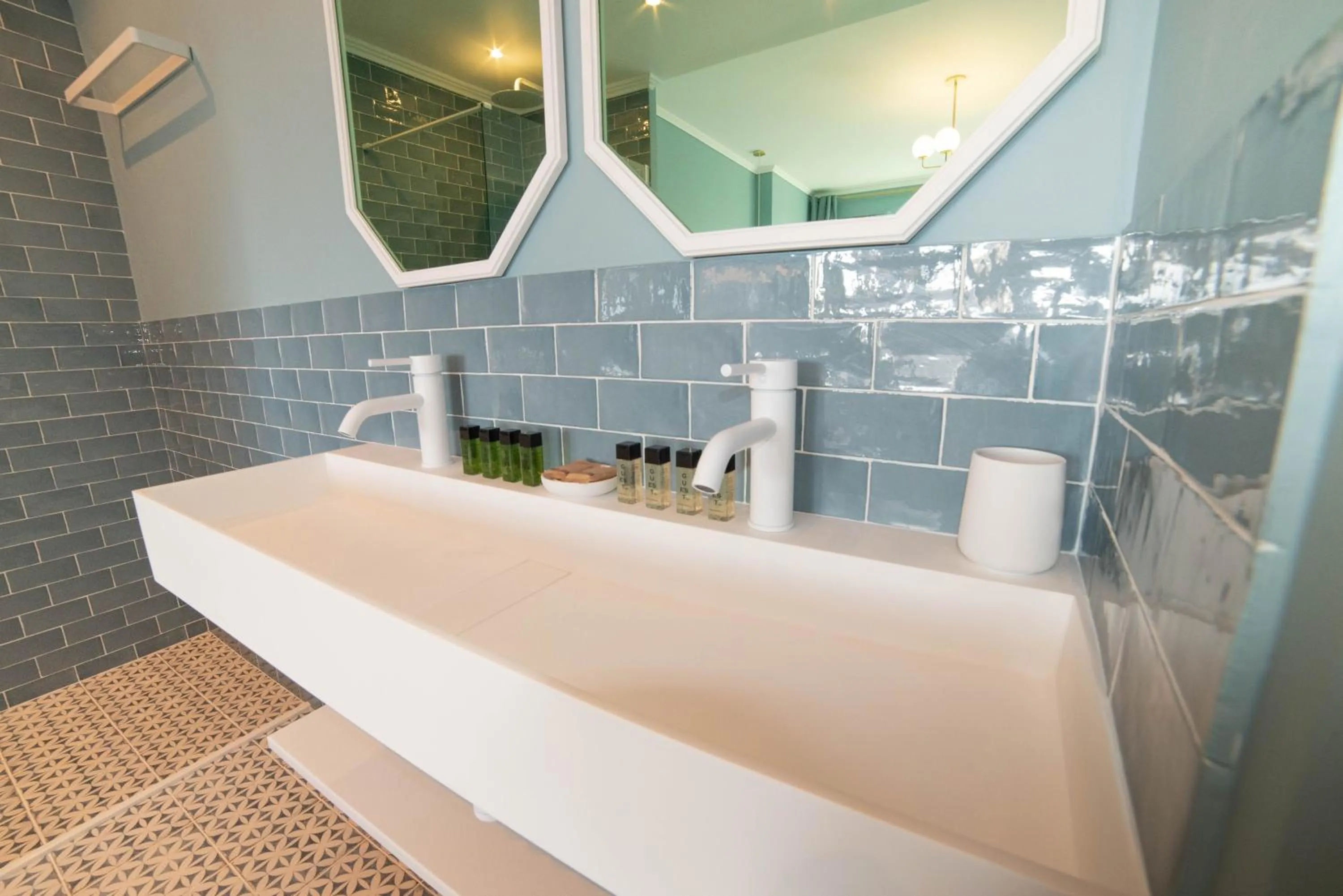 Bathroom in The Parisian Blue Eiffel Tower