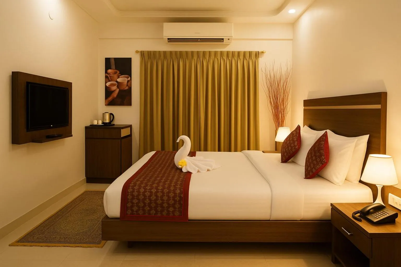 Bed in Compact Tea Square