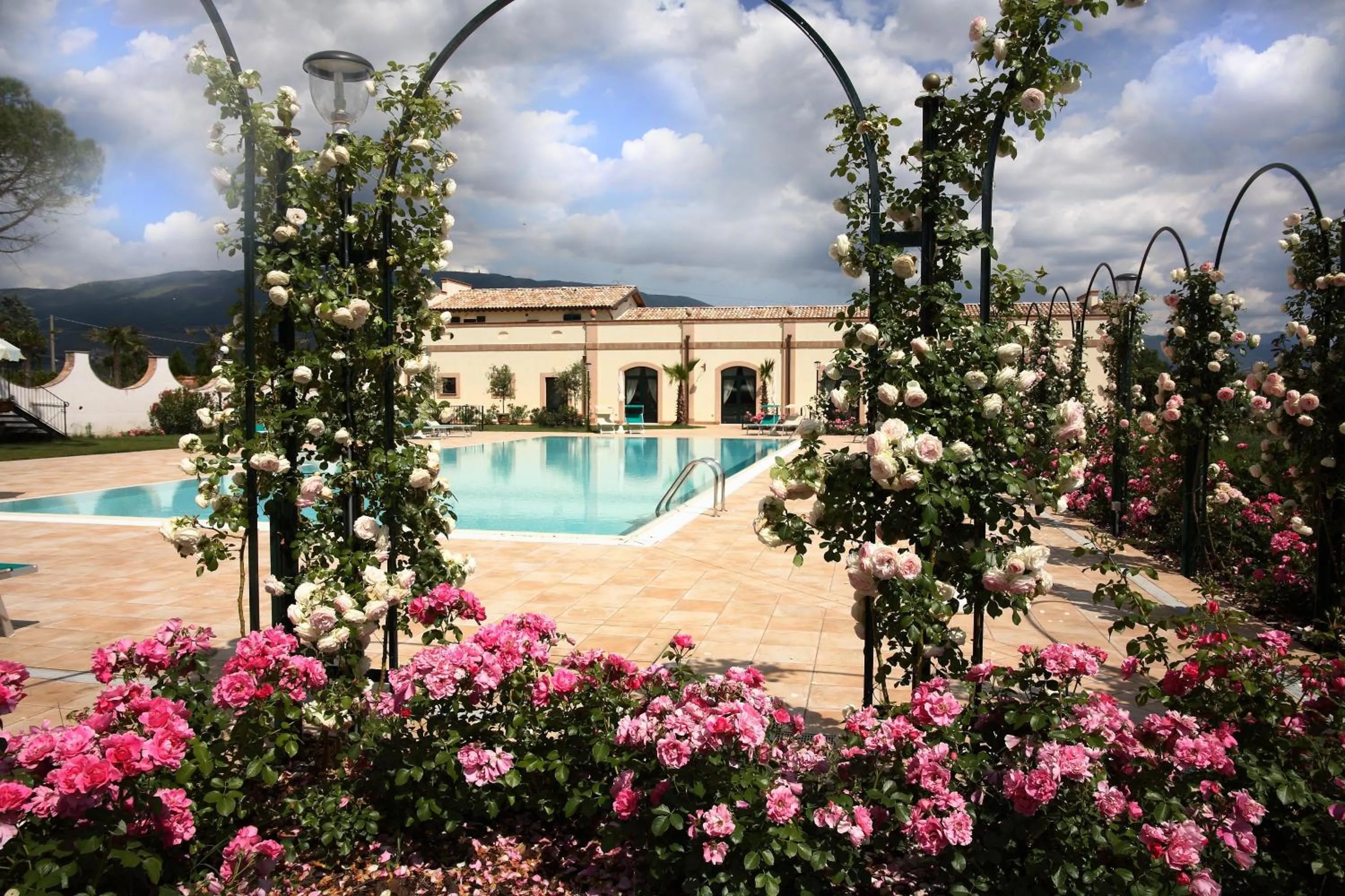 Swimming pool in Villa Santa Barbara