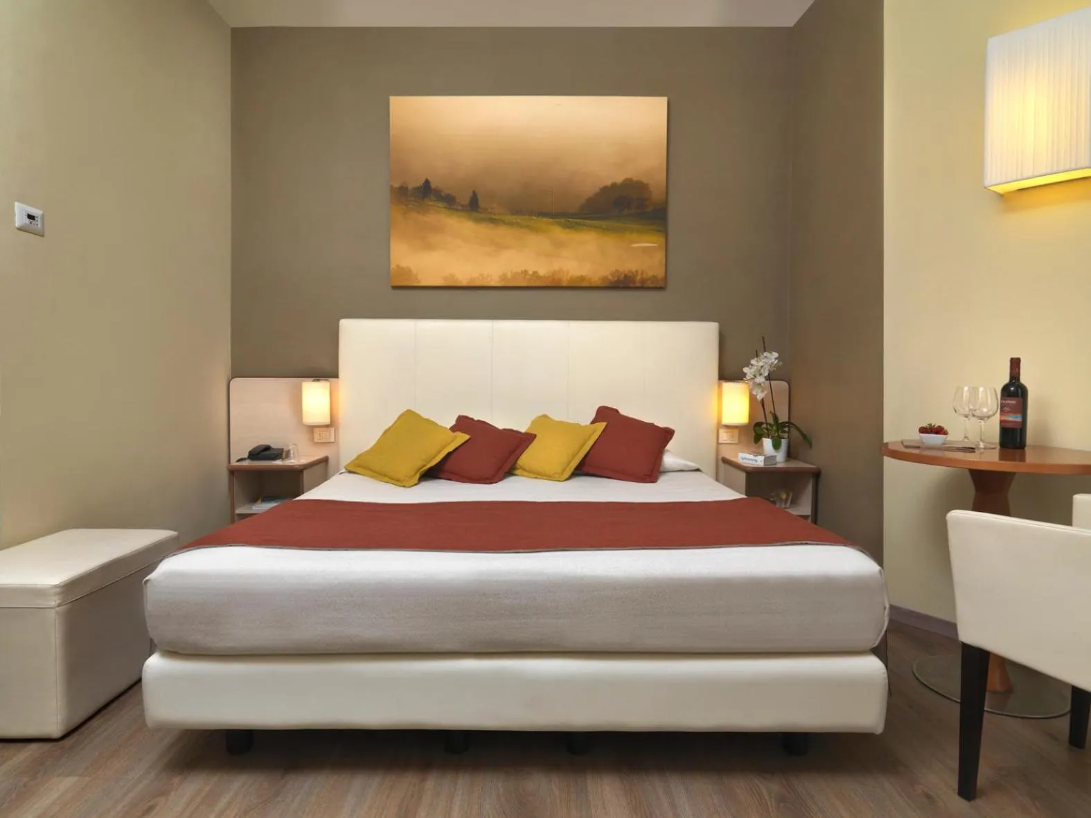 Photo of the whole room, Bed in Hotel Ristorante Alcide