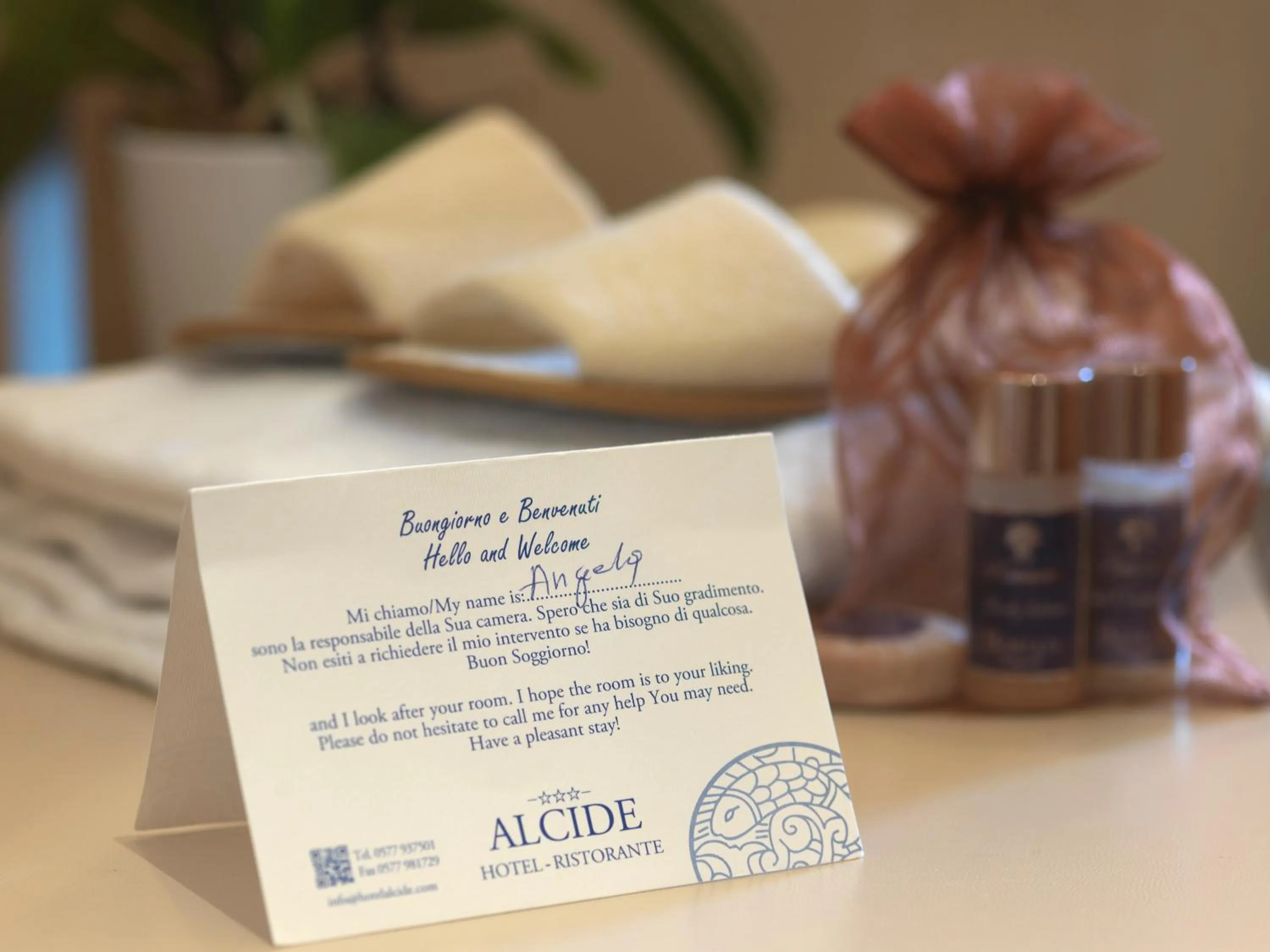 Logo/Certificate/Sign in Hotel Ristorante Alcide