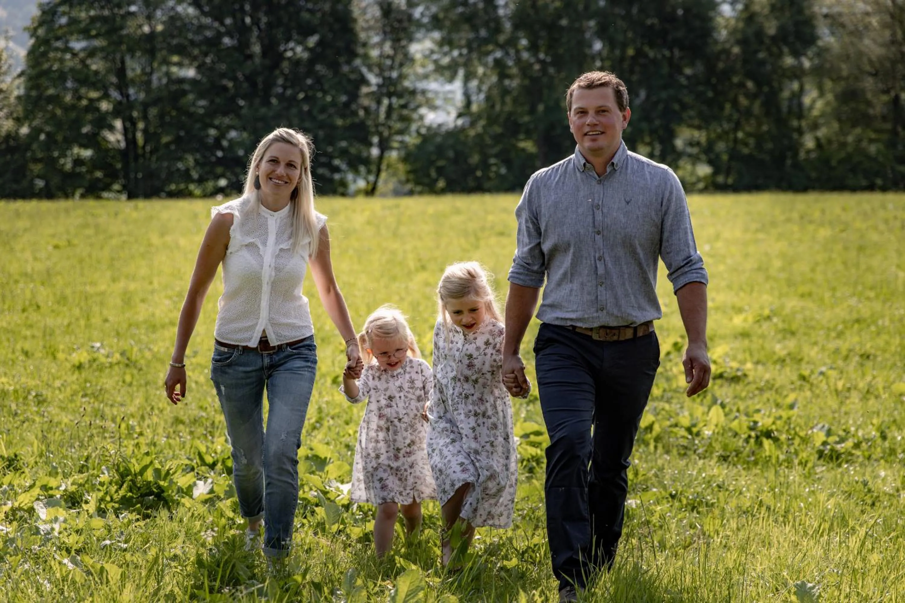 Family in Biohof Ebengut