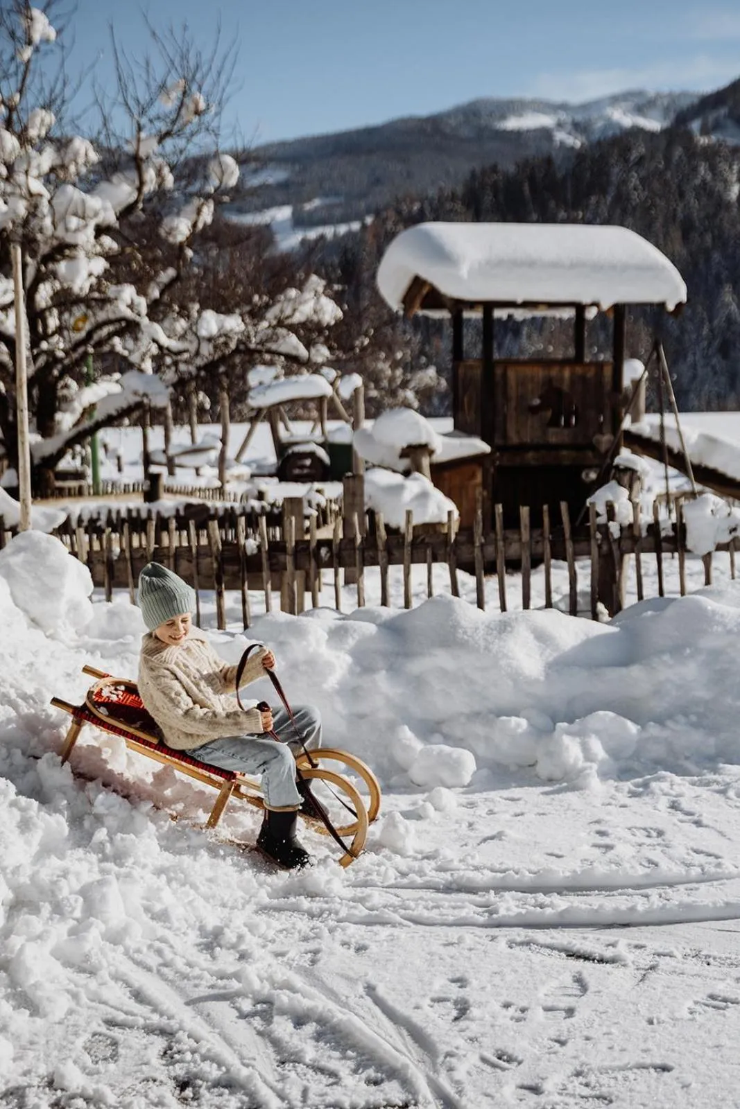 Children play ground in Biohof Ebengut