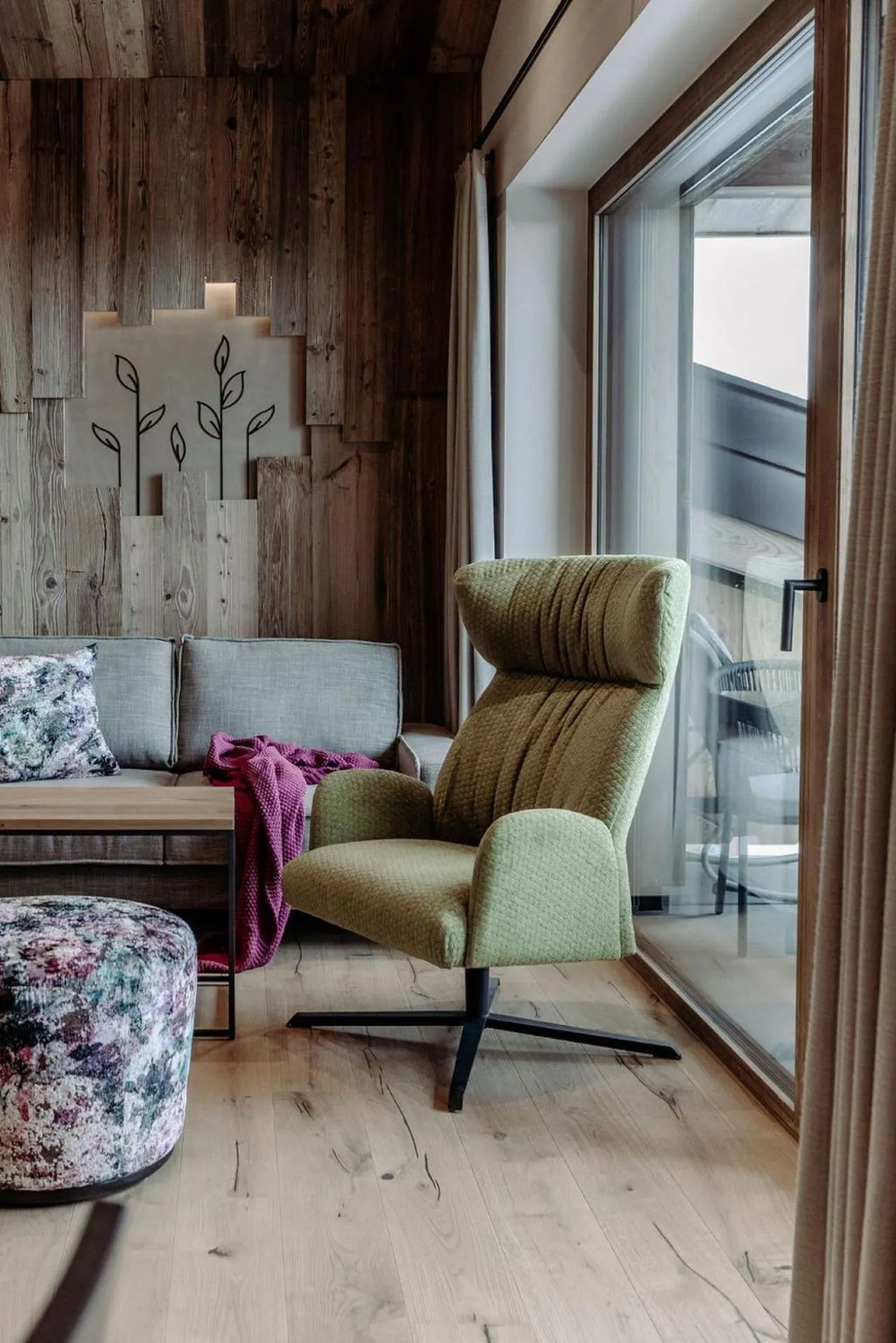 Seating area in Biohof Ebengut