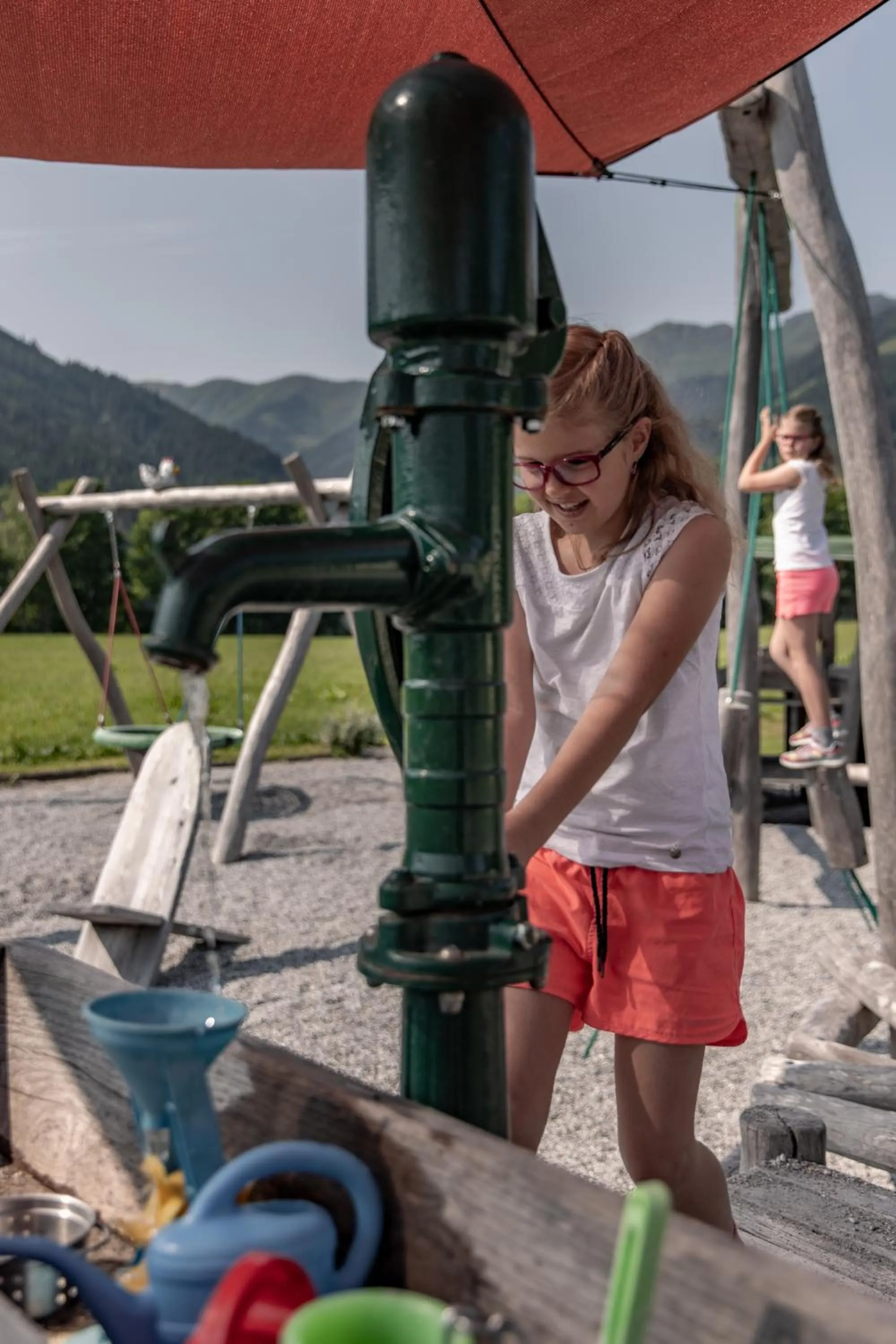 Children play ground in Biohof Ebengut