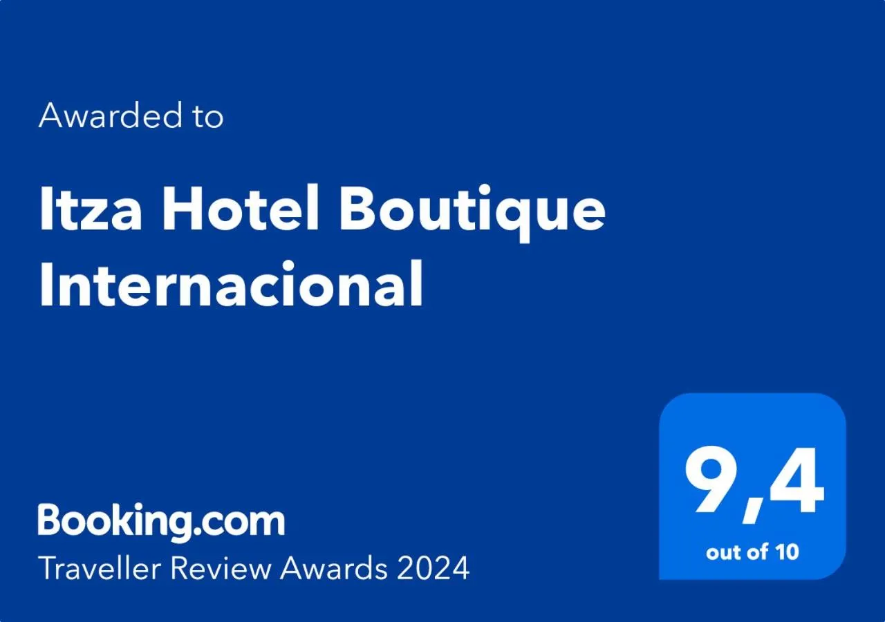 Certificate/Award in Itza Hotel Boutique Internacional