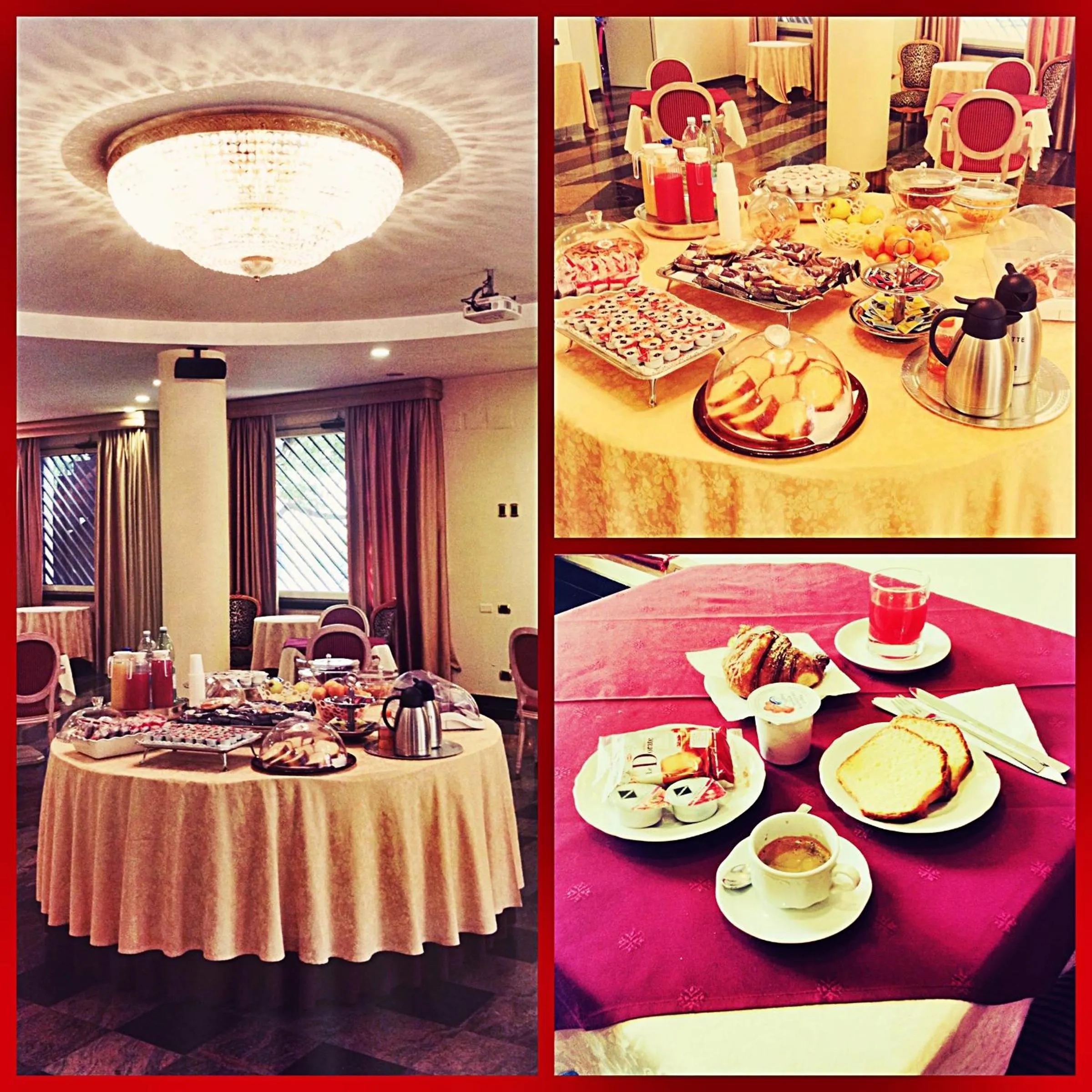 Restaurant/places to eat in Hotel Quadrifoglio Roma Eur