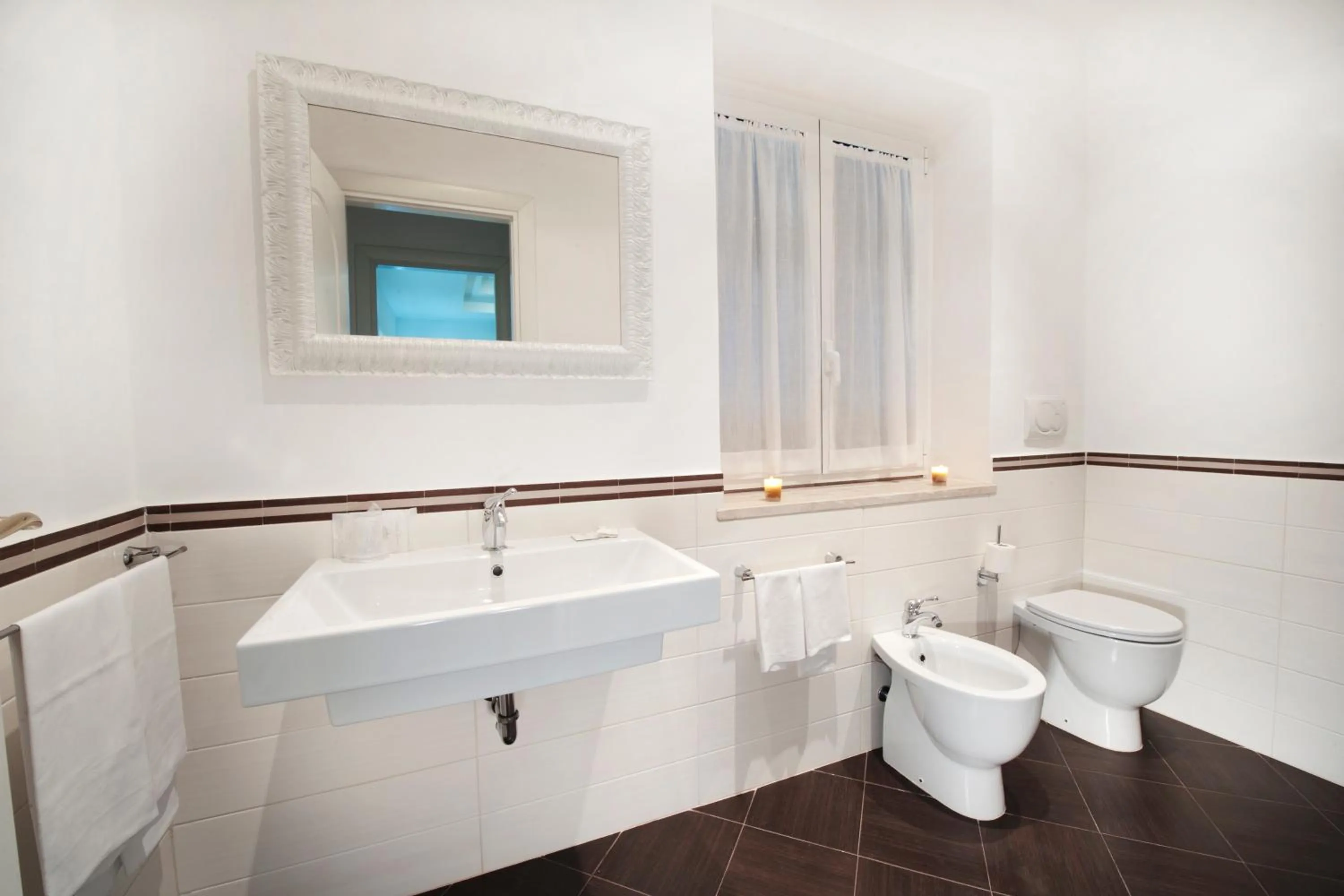 Bathroom in Hotel Quadrifoglio Roma Eur