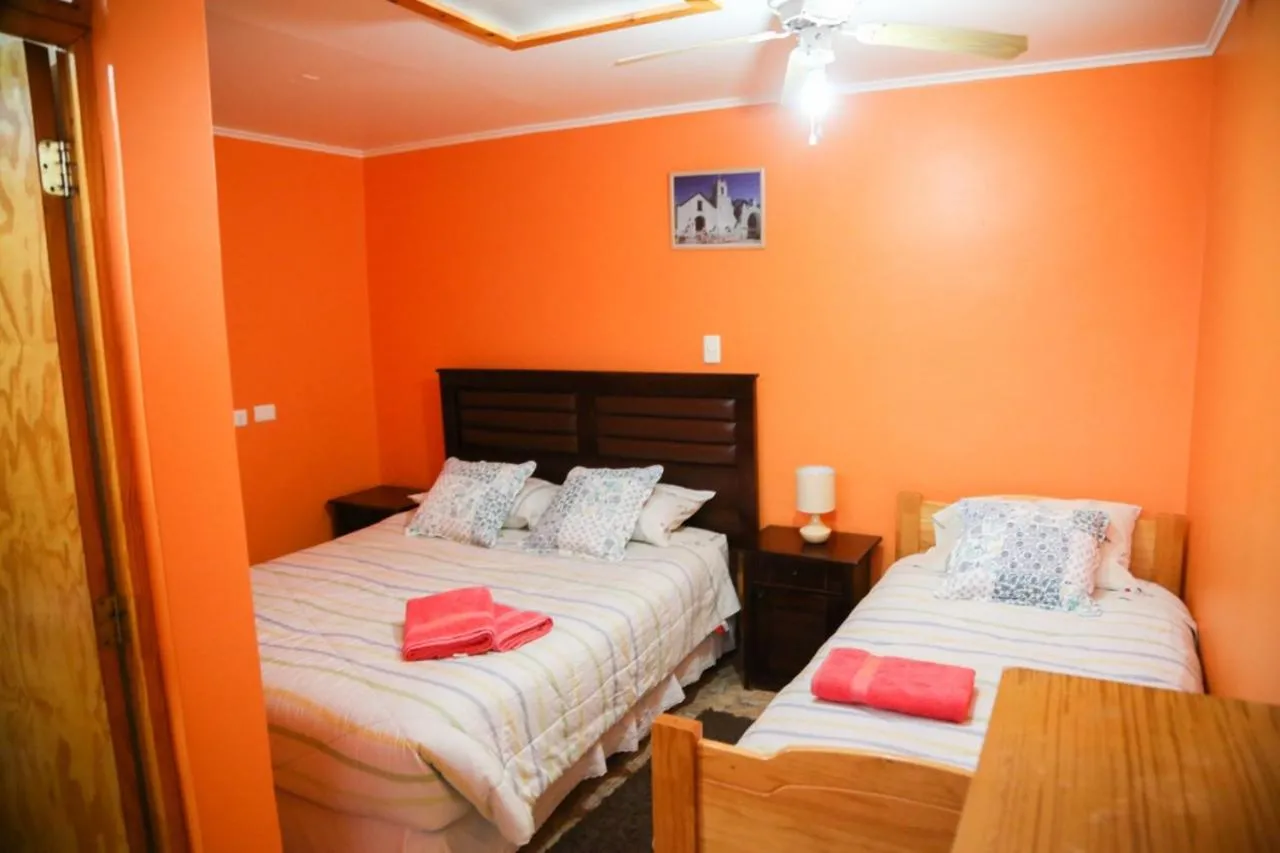 Bed in Hostal Chaxa