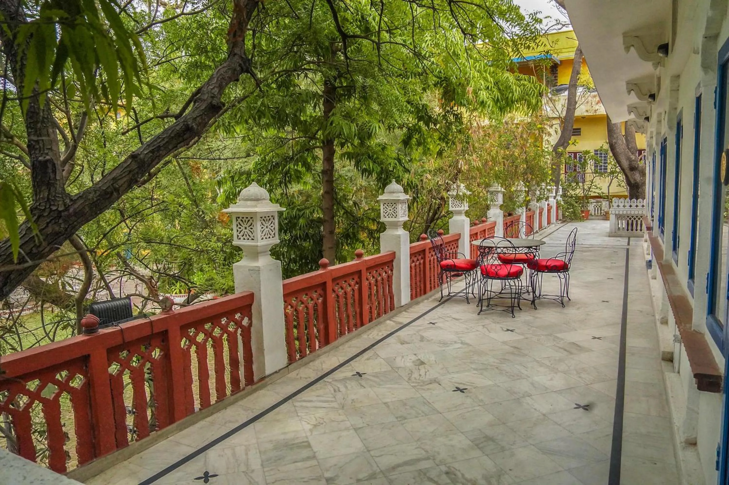 Balcony/Terrace in Diggi Palace - A City Center Hidden Heritage Gem