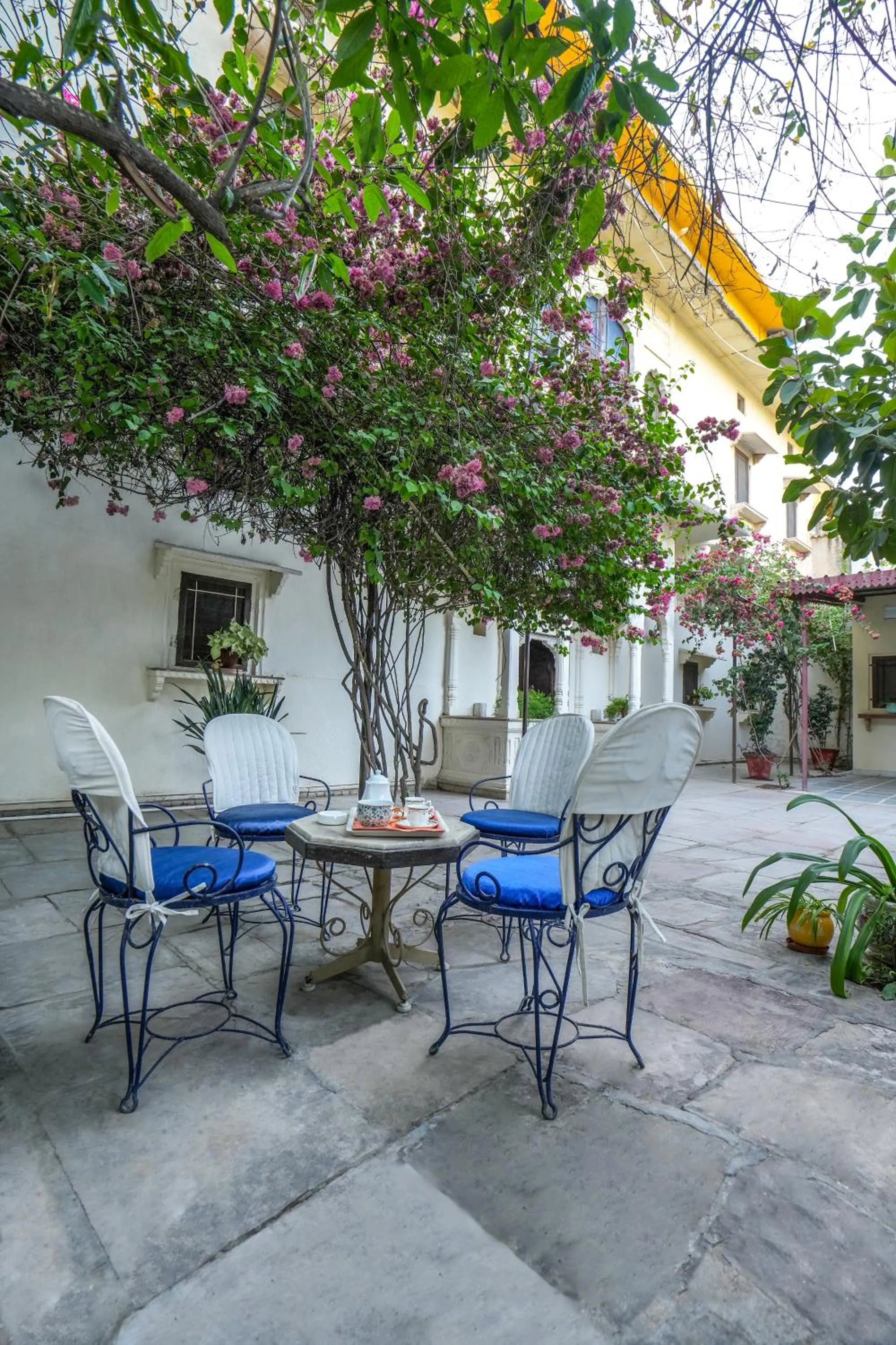 Balcony/Terrace in Diggi Palace - A City Center Hidden Heritage Gem