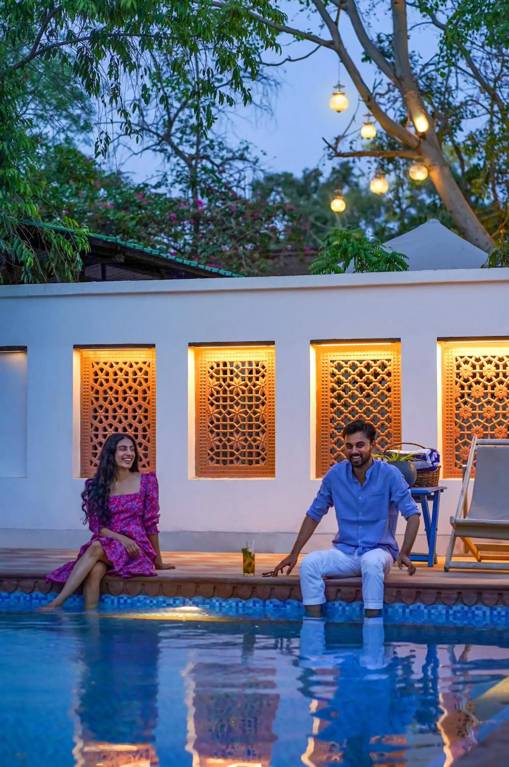 Swimming pool in Diggi Palace - A City Center Hidden Heritage Gem Swimming pool in Diggi Palace - A City Center Hidden Heritage Gem