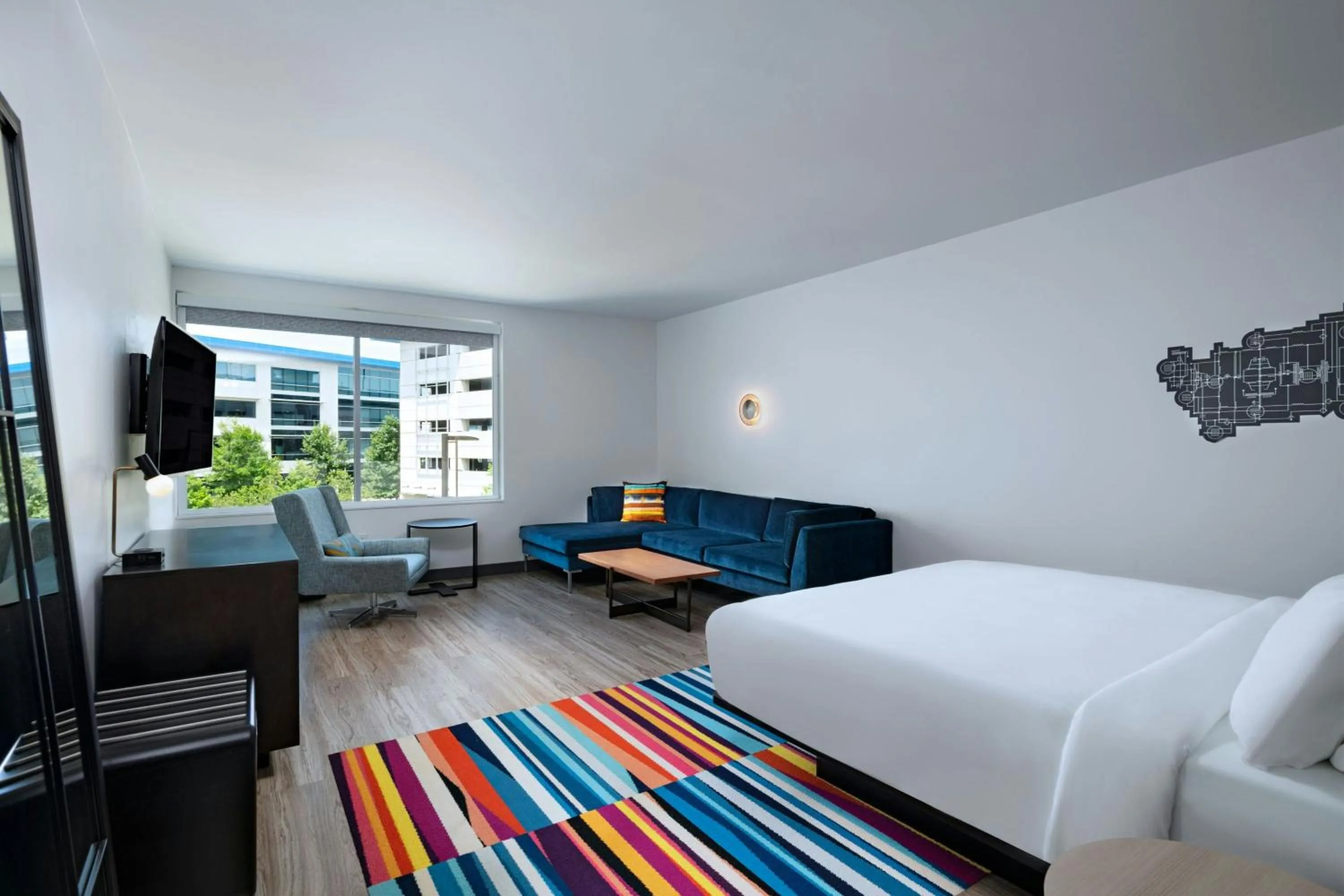 Bedroom, Bed in Aloft Austin Southwest