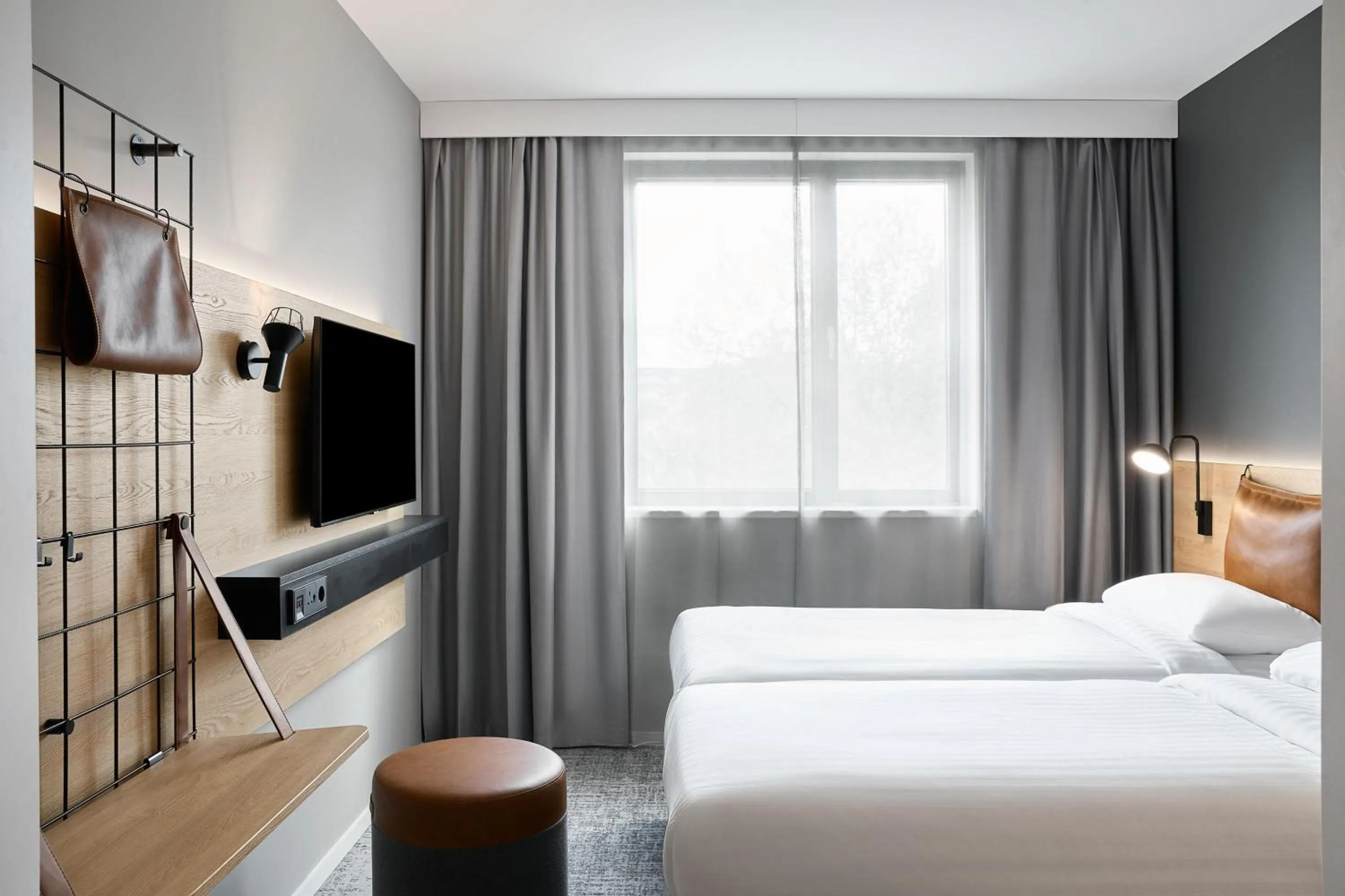 Bedroom, Bed in Moxy Bristol