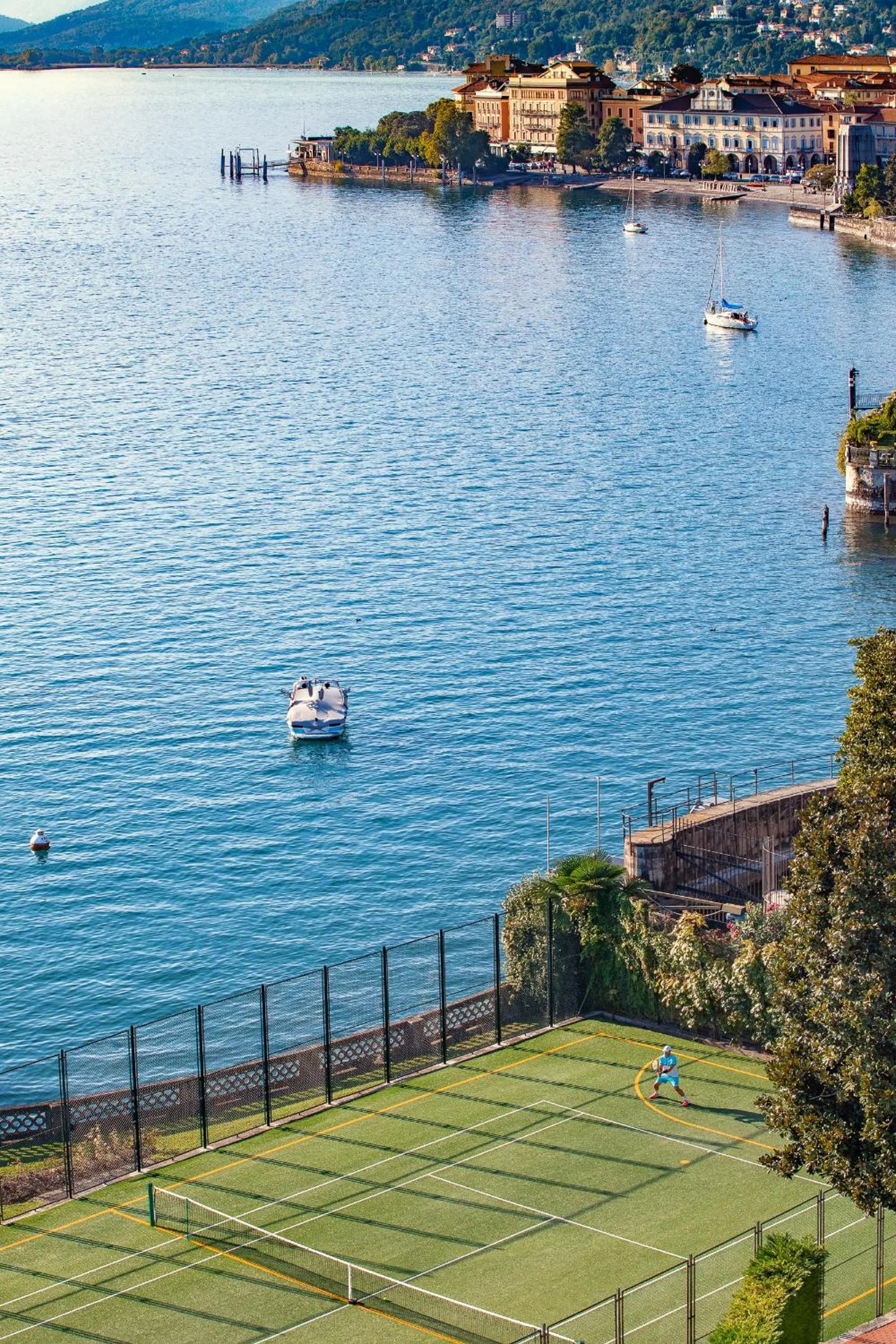 Tennis court in Grand Hotel Majestic