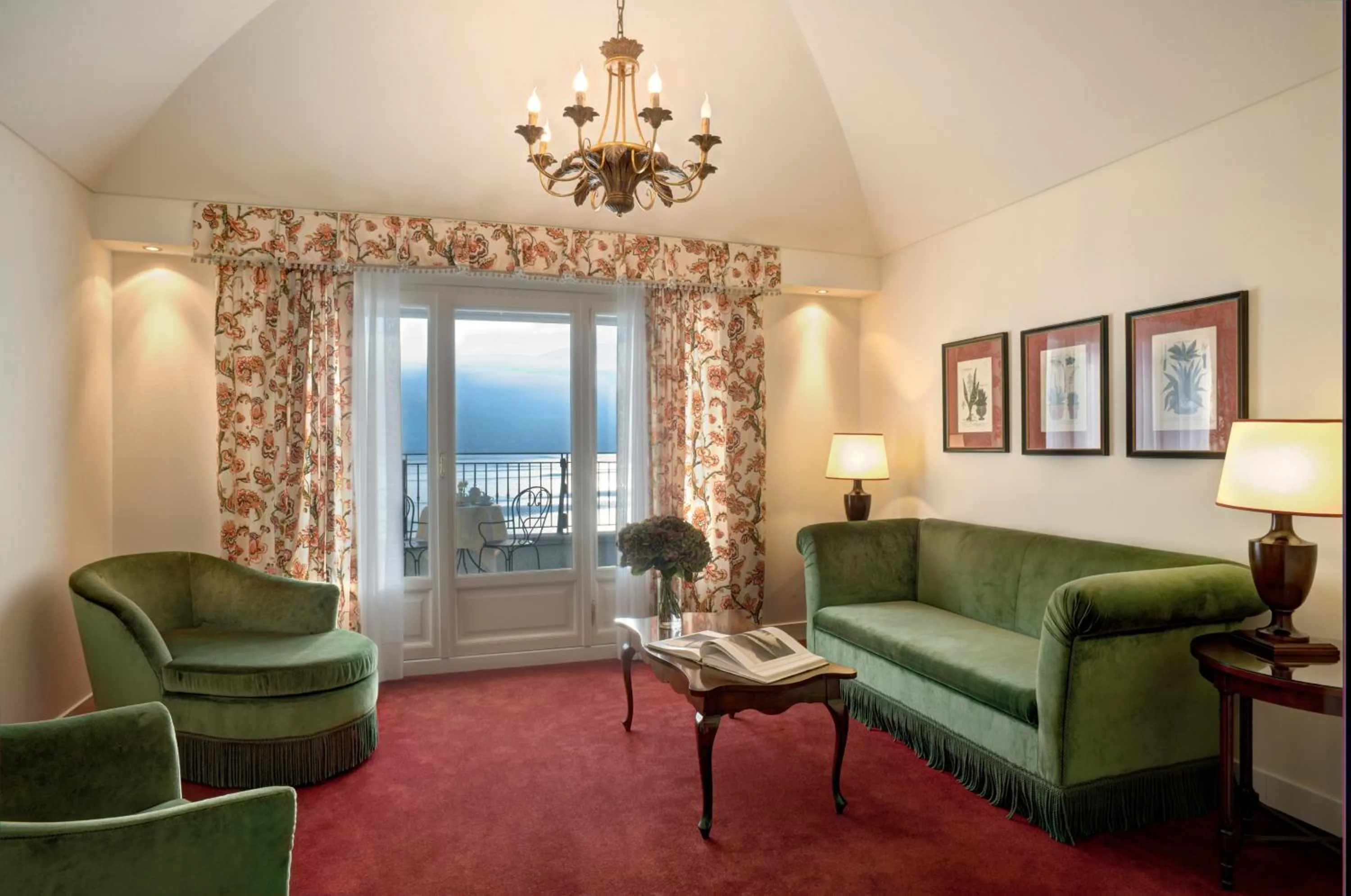 Living room in Grand Hotel Majestic